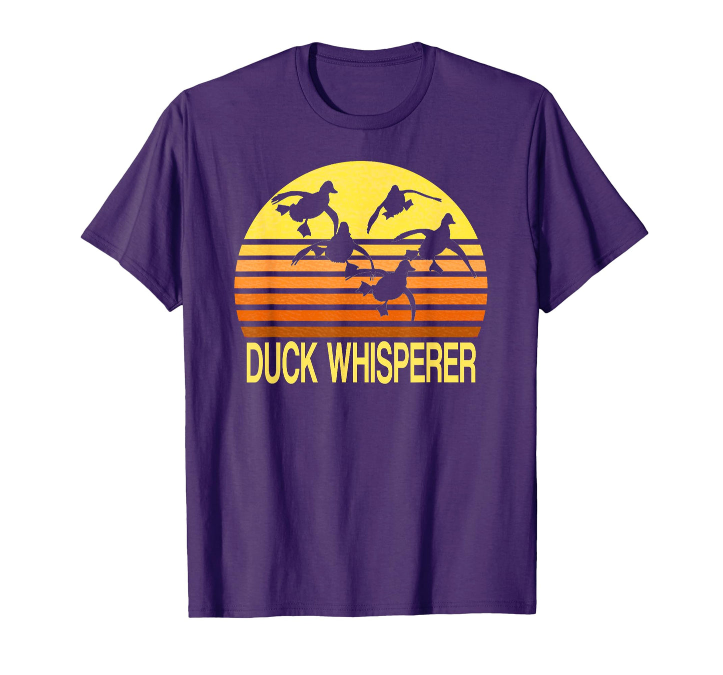 Duck Whisperer Fall Hunter Retro Sun Ducks Autumn Sky Gift 2 T-Shirt