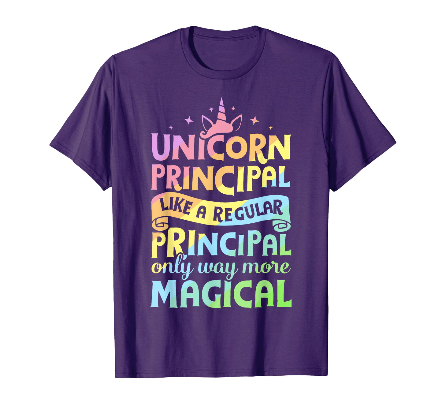 Unicorn Principal Back To School Teacher Appreciation Gifts T-Shirt