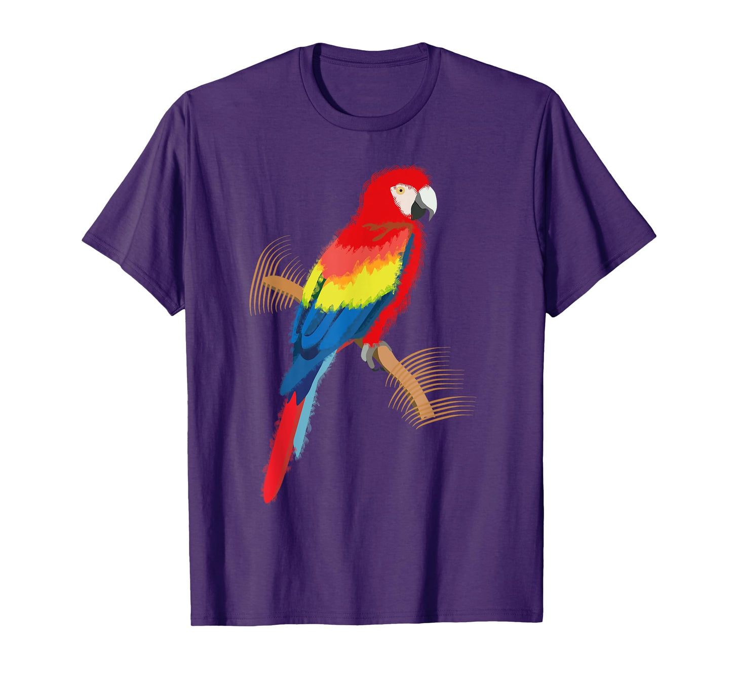 Parrot Scarlet Macaw Colourful T-Shirt