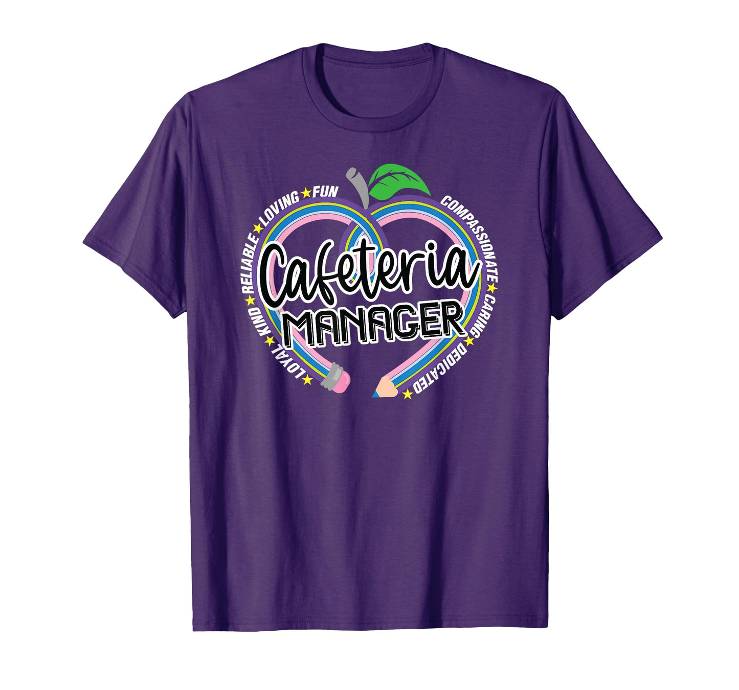 Cafeteria Manager School Lunch Lady Hero Team Food Services T-Shirt