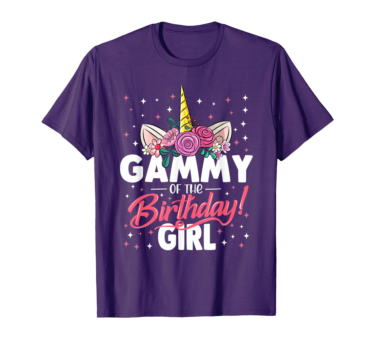 Gammy Of The Birthday Girl Unicorn Family Matching Birthday T-Shirt