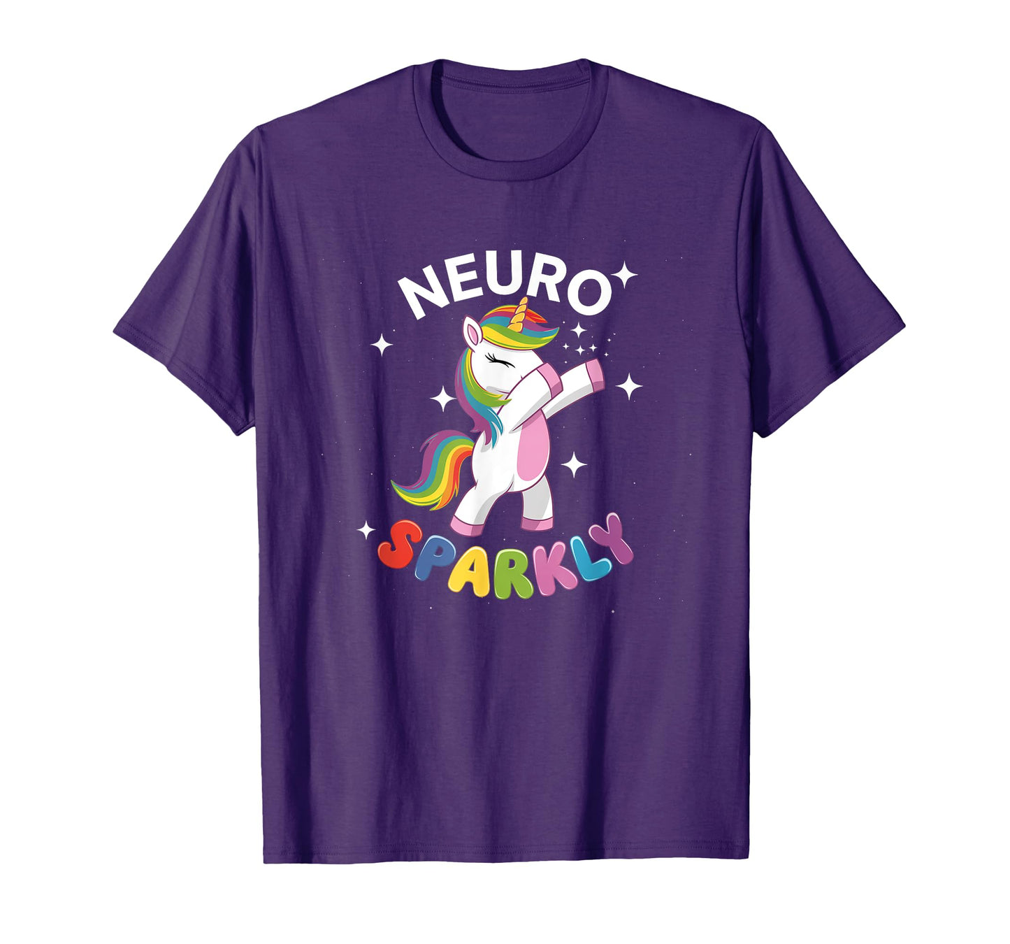 Neurodivergent Neurosparkly Neurodivergence Unicorn ADHD ASD T-Shirt