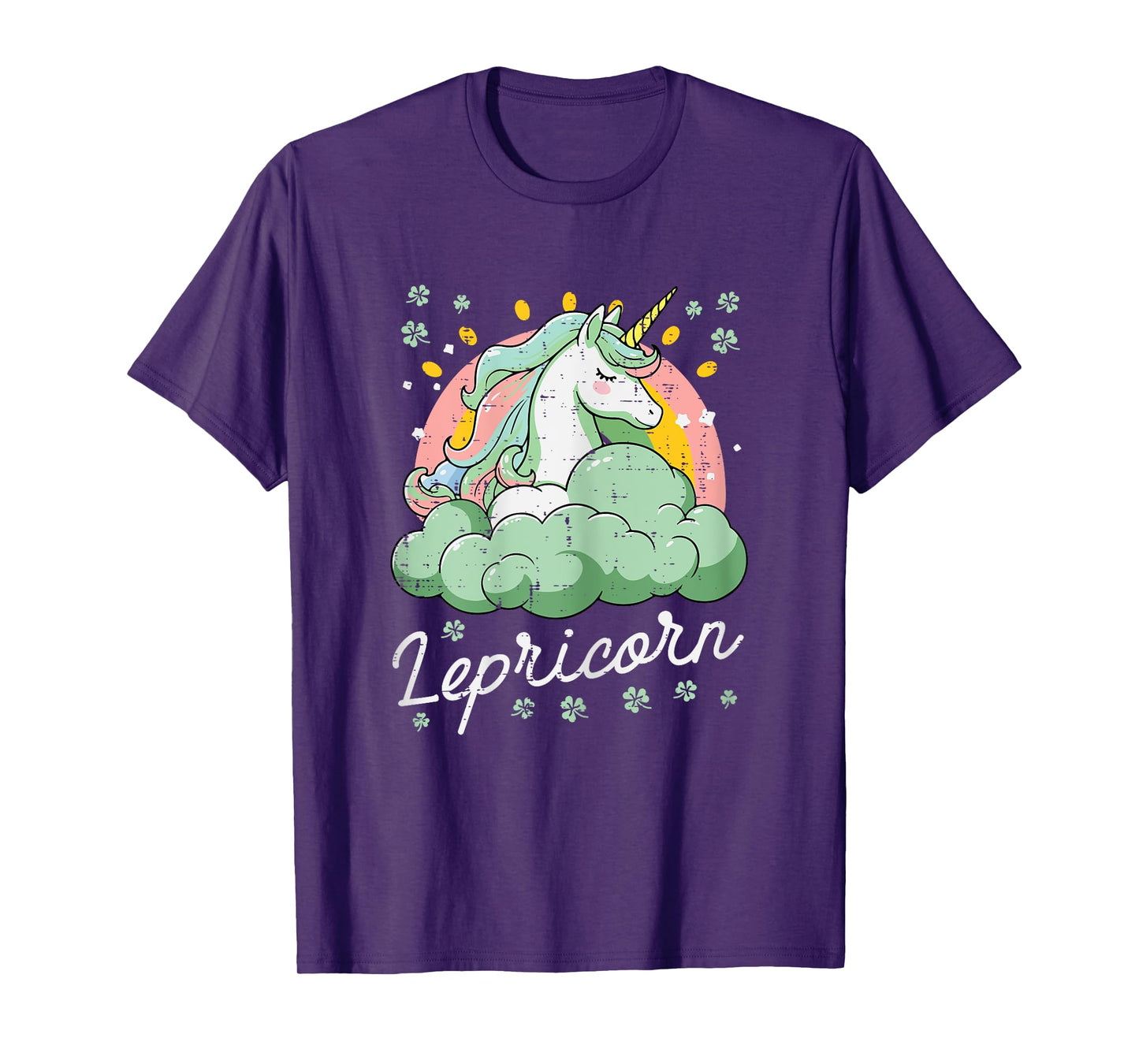 St Patricks Day Lepricorn Unicorn Saint Paddys Toddler Girls T-Shirt