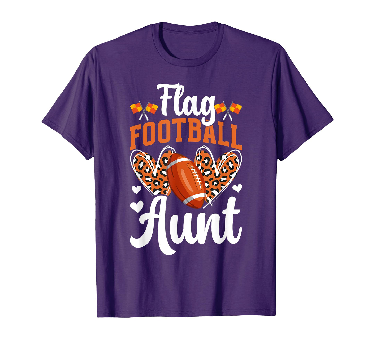 Flag Football Aunt Of A Flag Football Player Auntie T-Shirt