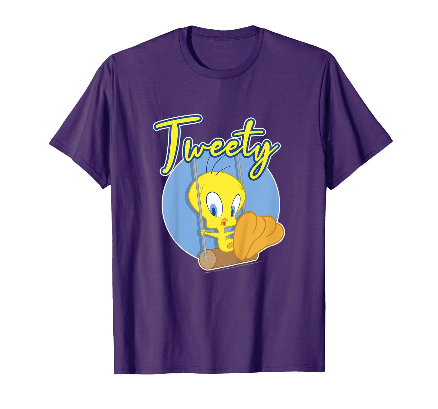 Kids Looney Tunes Youth Tweety Bird Cheeky Swing Vintage Portrait T-Shirt