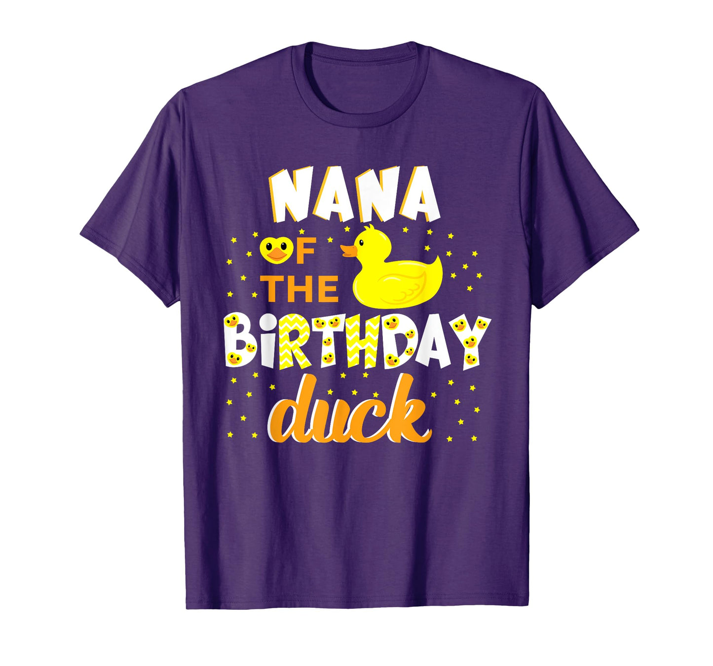 Nana Of The Birthday Duck Yellow Duck Birthday Fun T-Shirt