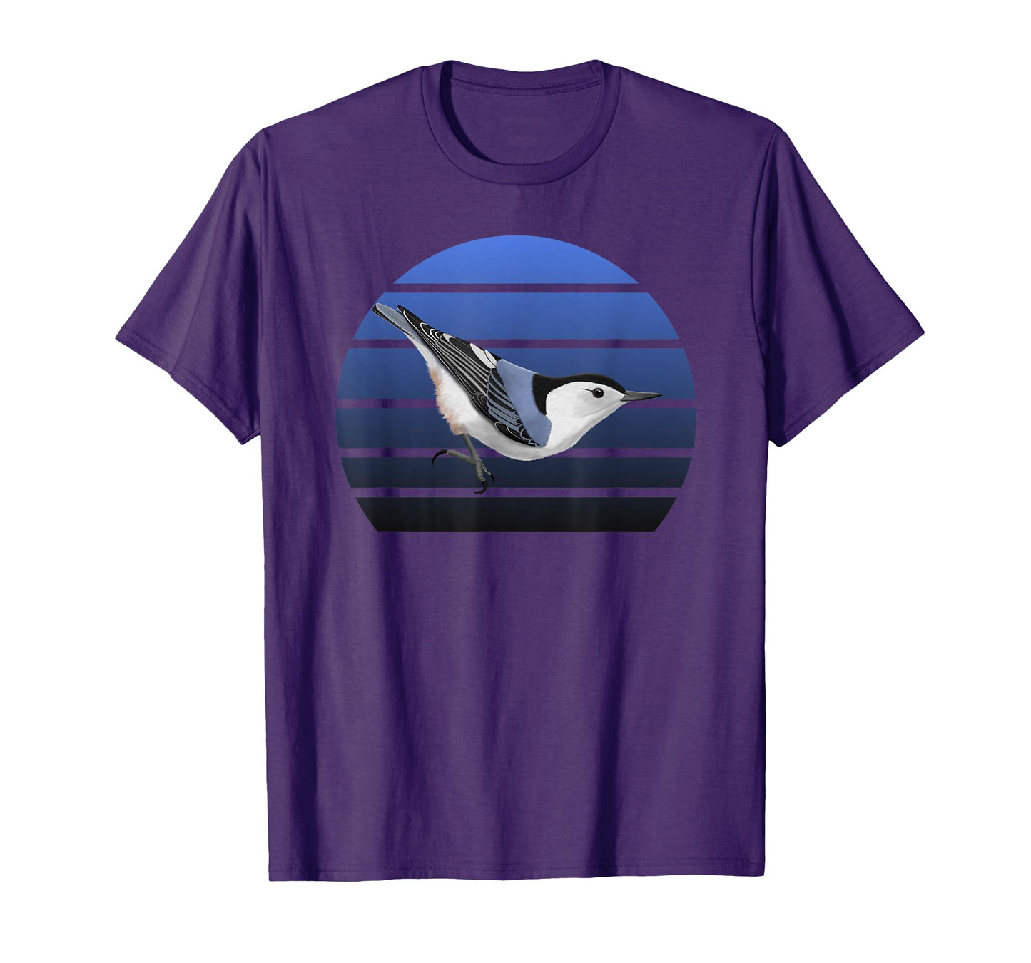 jz.birds White-Breasted Nuthatch Bird Birdlover Birdwatcher Biologist T-Shirt