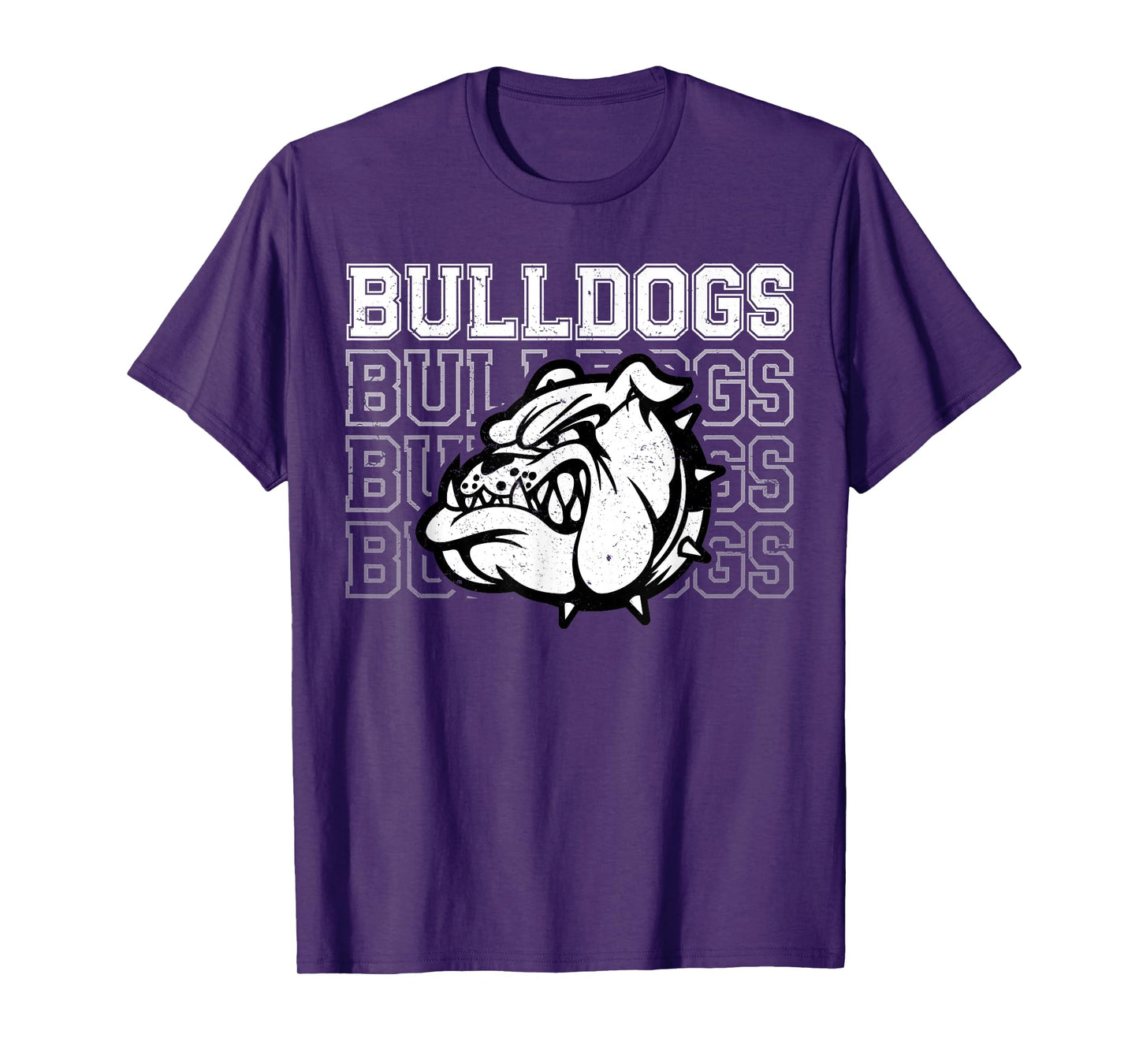 Bulldogs Mascot Team Spirit Vintage Sports Fan T-Shirt