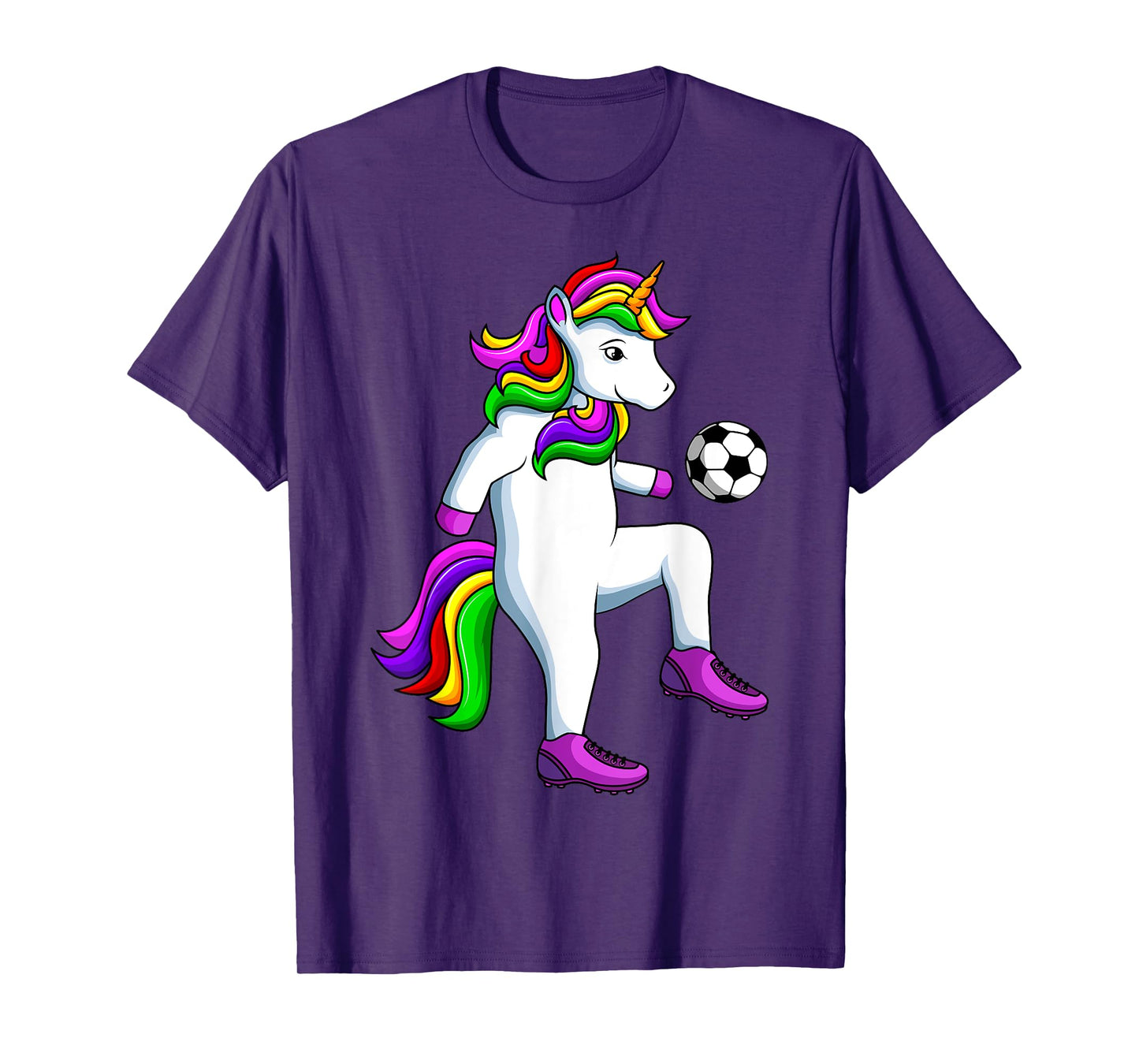 Soccer Girl Unicorn Youth Women Players T-Shirt