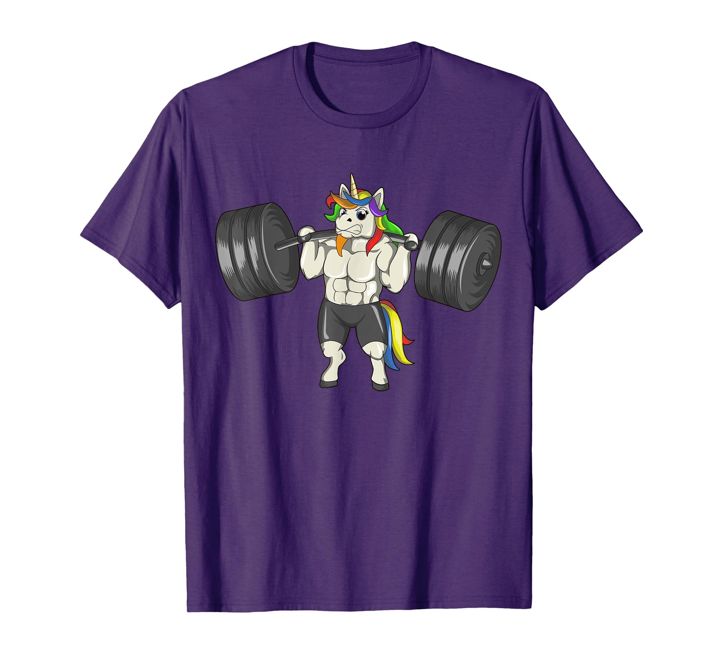 Unicorn Weightlifting Deadlift Funny Workout Fitness Gym T-Shirt