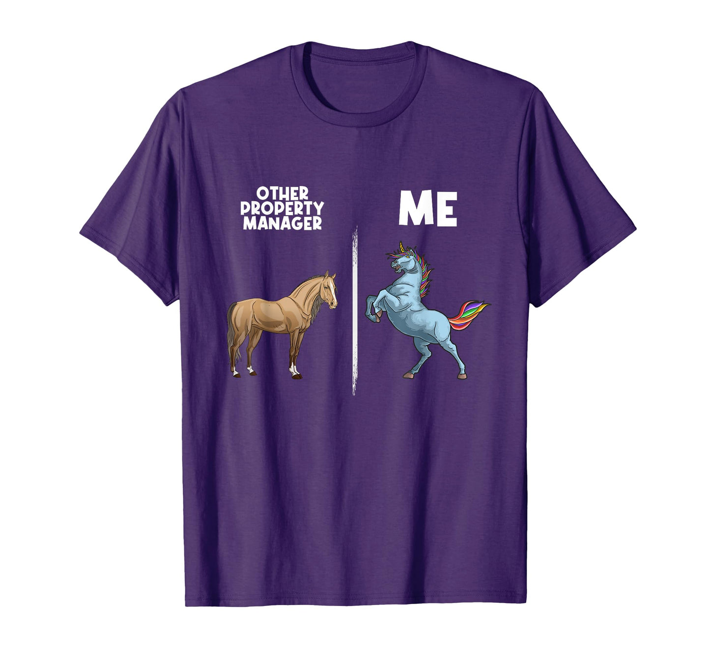 Funny Property Manager Gift Unicorn Real Estate Management T-Shirt