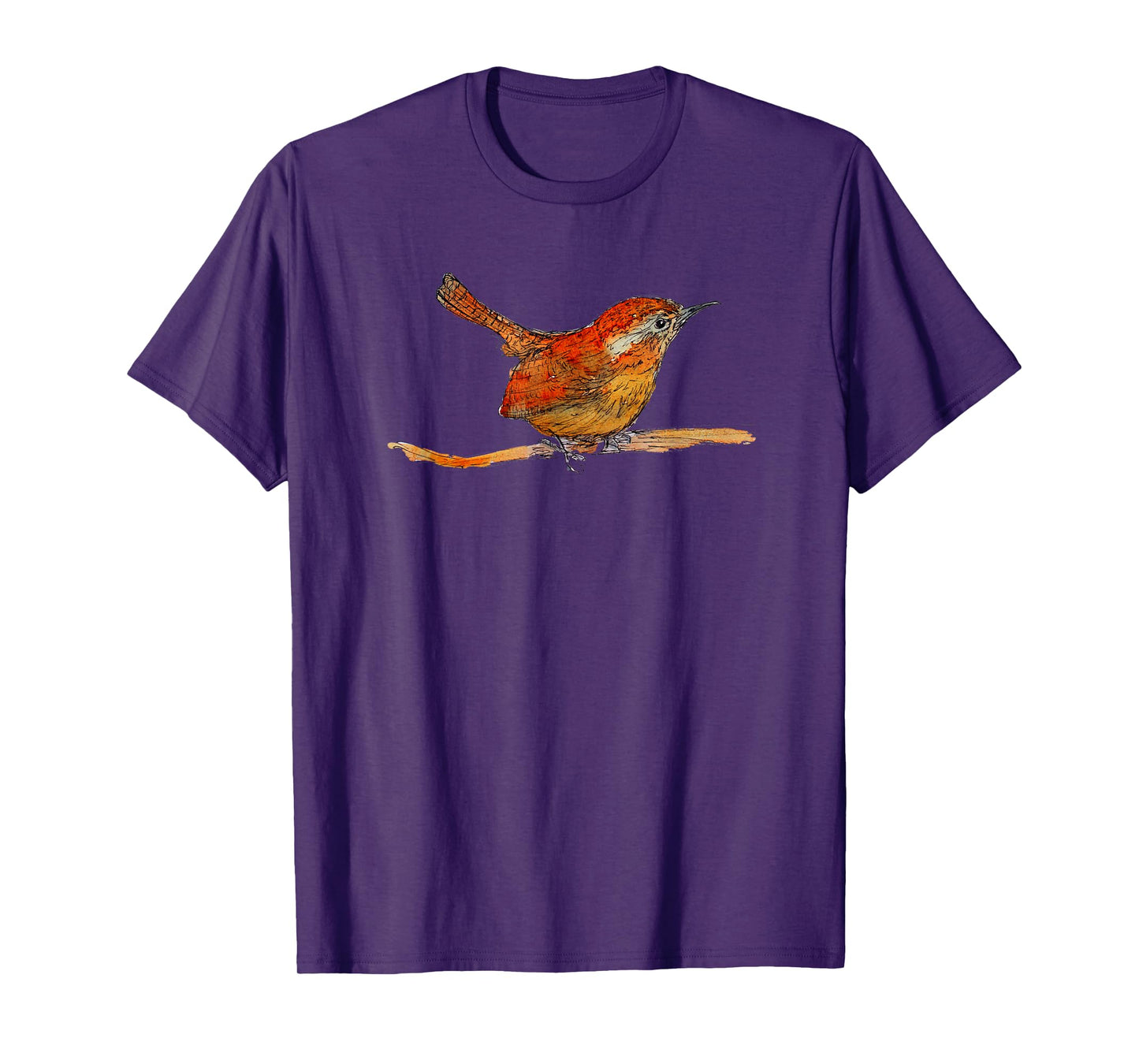 Wren, cute bird watercolour painting T-Shirt
