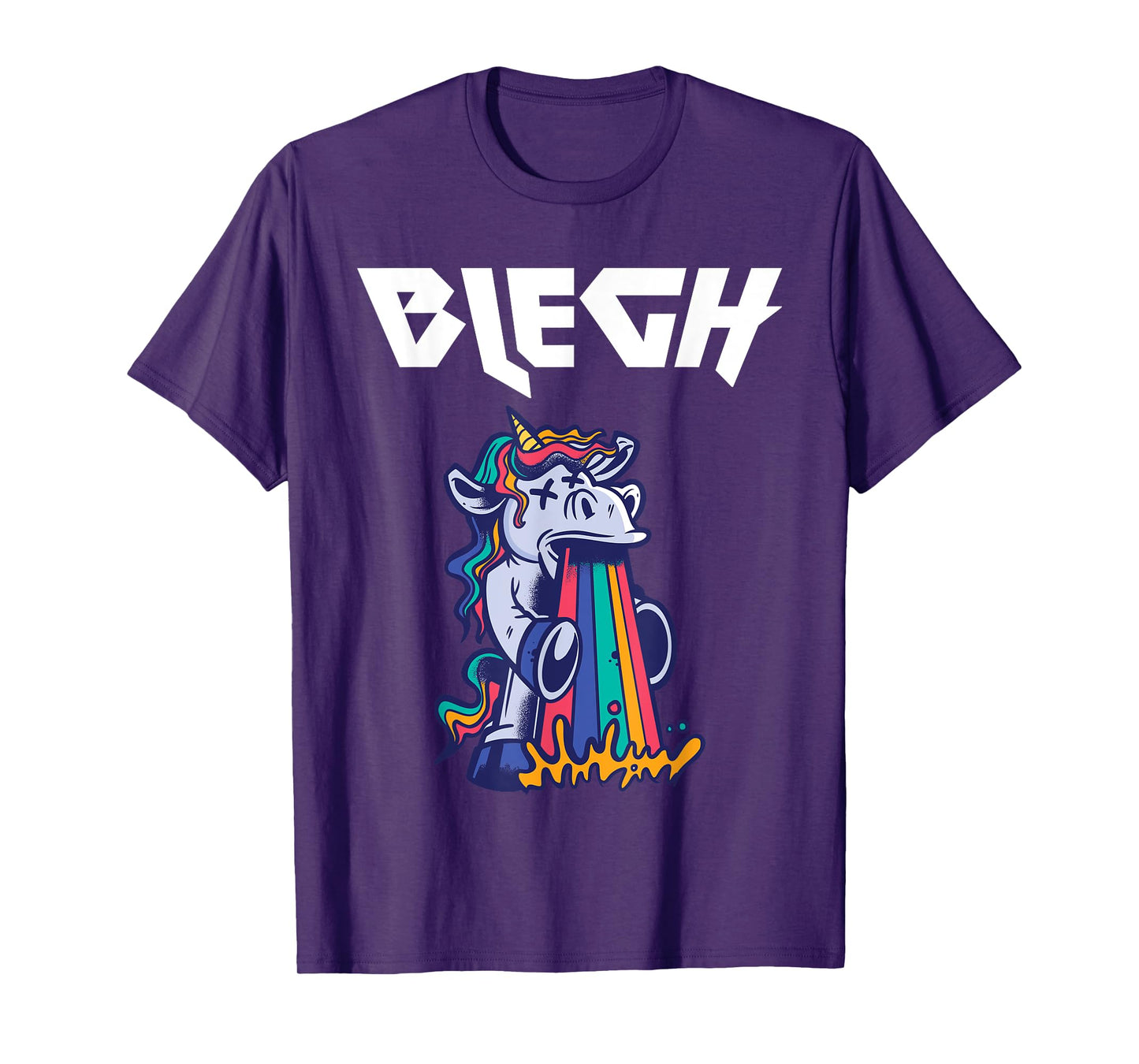 Blegh Heavy Metal Metalcore Unicorn T-Shirt