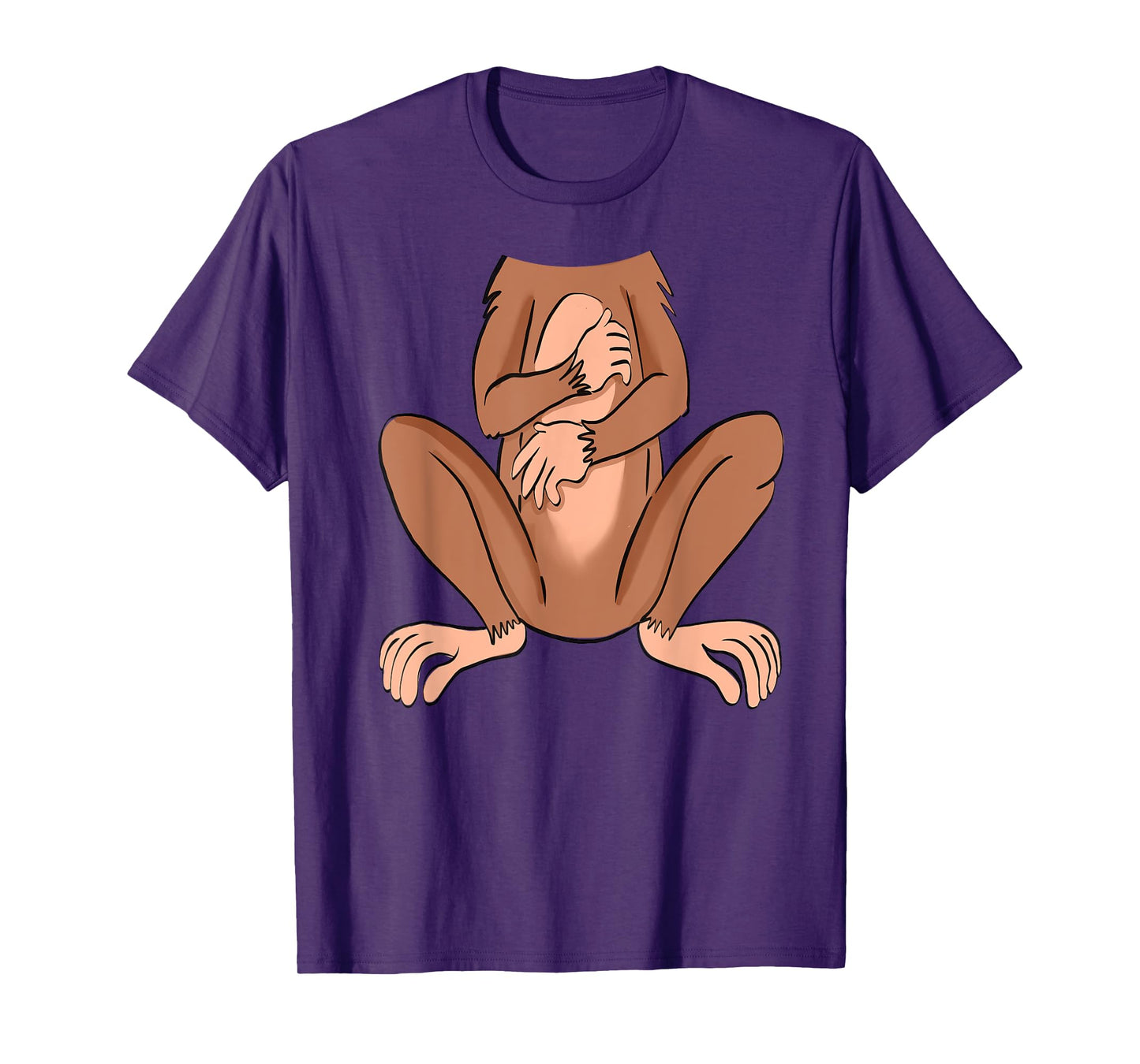 Monkey Halloween Costume Cute Pretend Monkey Outfit T-Shirt