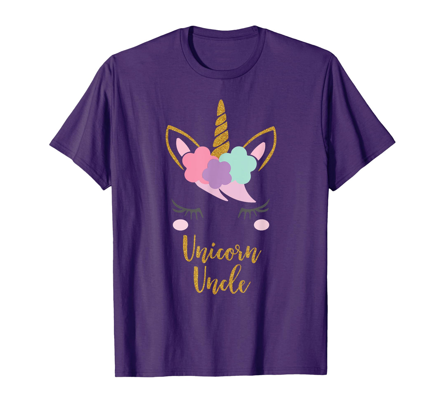 Unicorn Uncle Shirt, Uncle of the Birthday Girl Gift T-Shirt