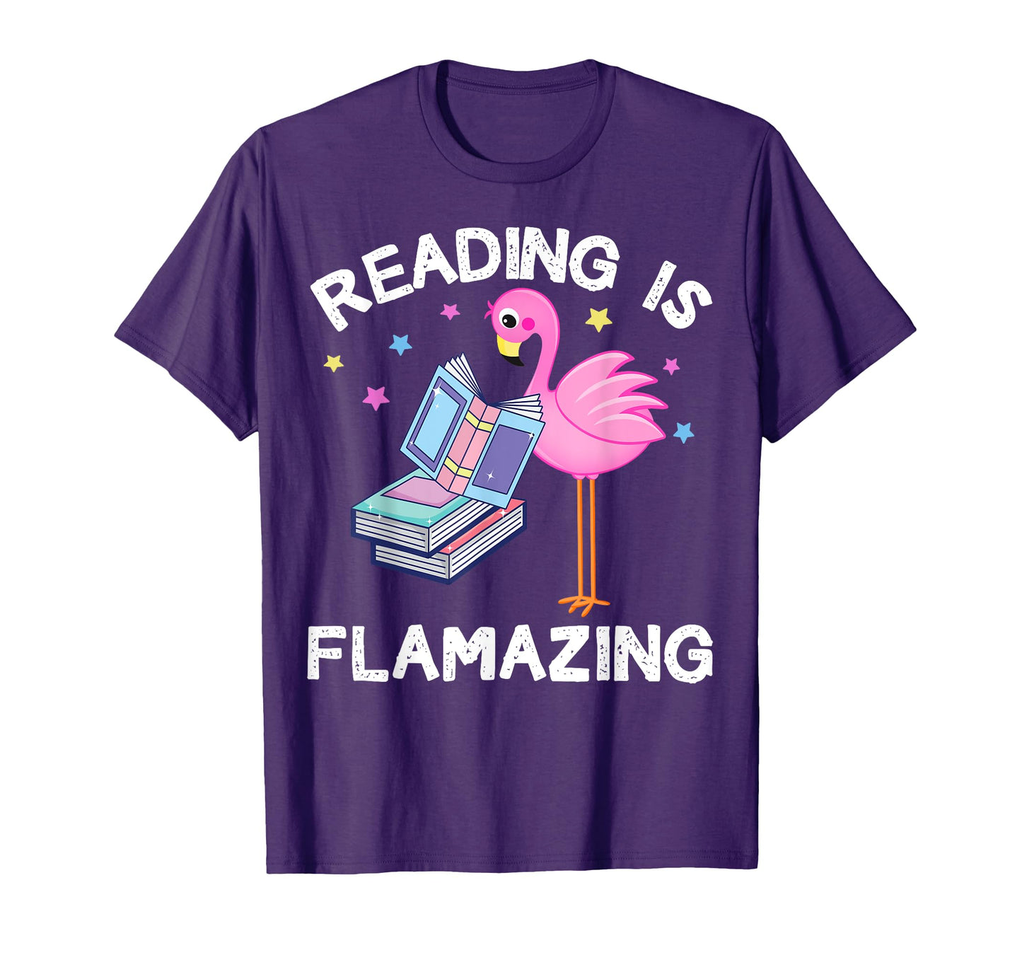 Reading is Flamazing Funny Flamingo Book Lover Reader Gift T-Shirt