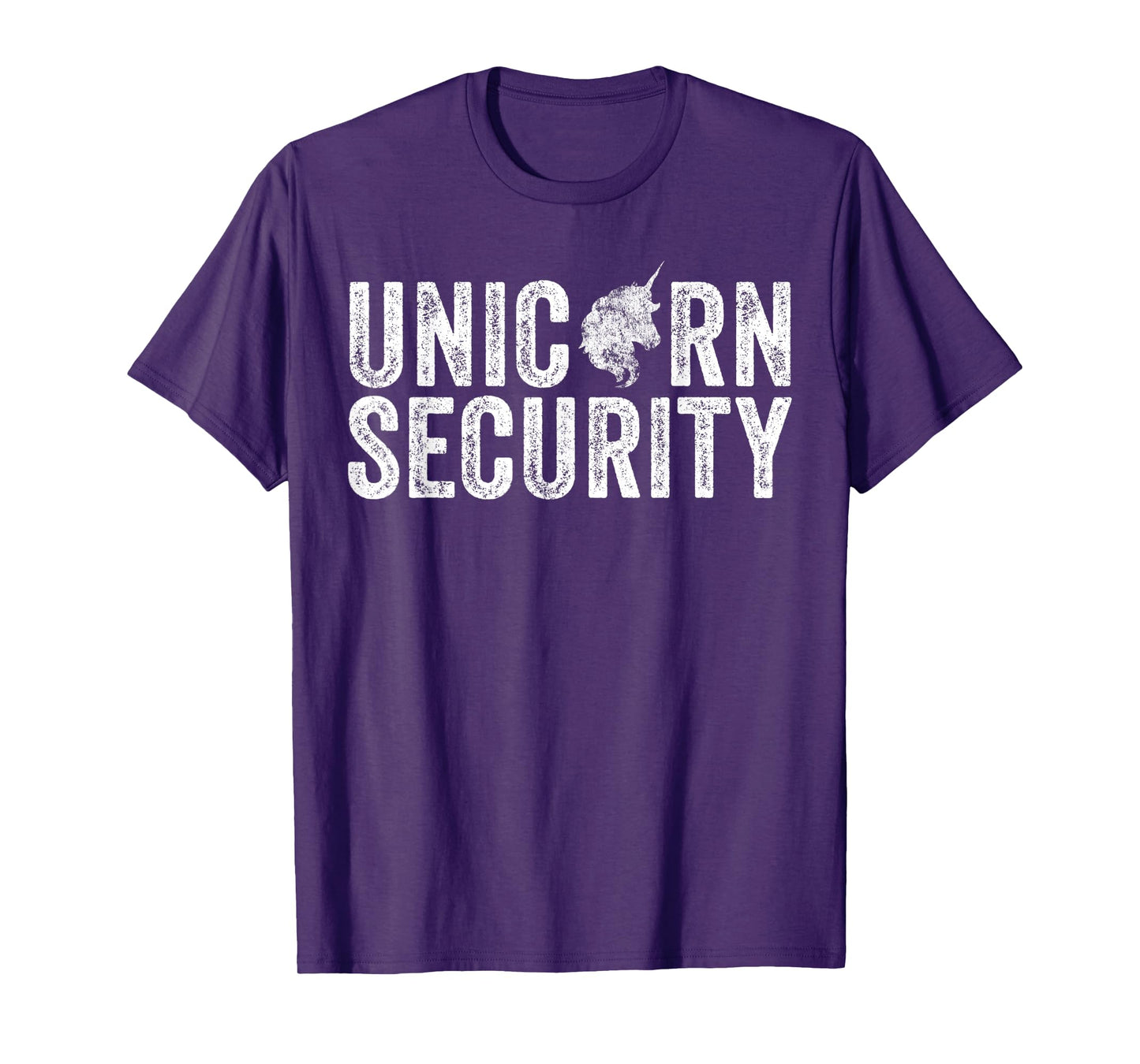 Unicorn Security Halloween Costume Dad Mom Daughter Funny T-Shirt