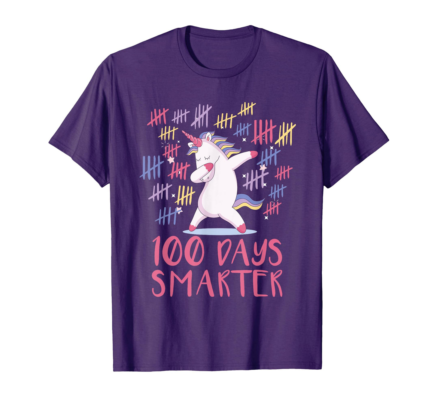 First 100 Days Of School Unicorn Tshirt, 100 Days Smarter T-Shirt