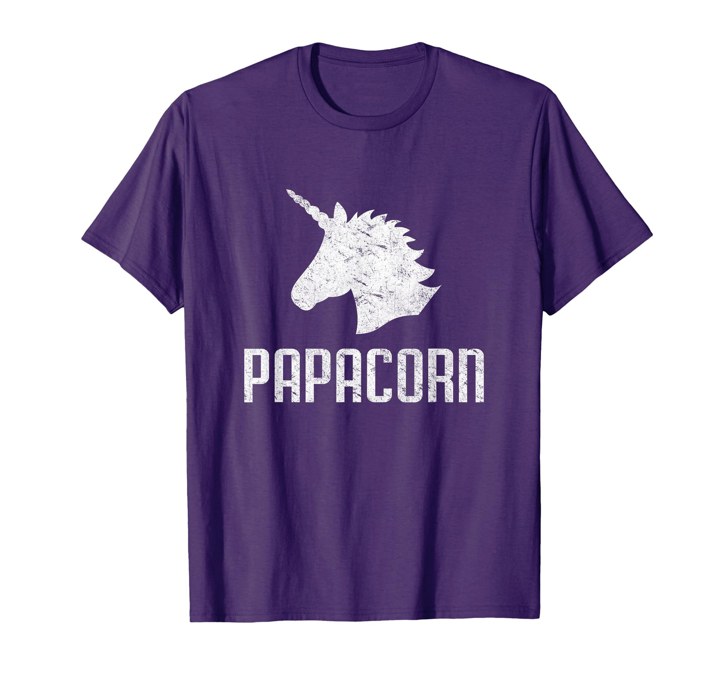 Papa Corn Unicorn Dad T-Shirt Funny Matching Birthday Party T-Shirt