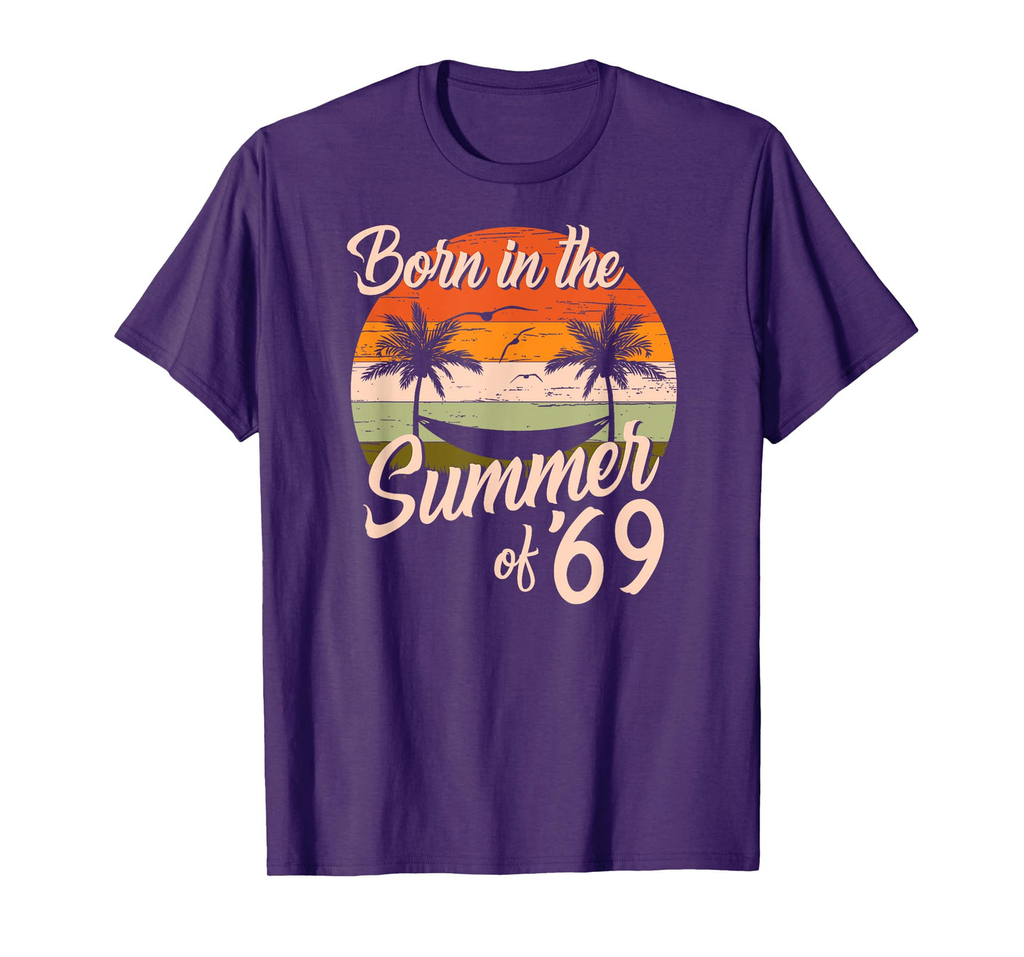 Vintage Born In The Summer Of 1969 Retro Birthday T-Shirt for Men Women