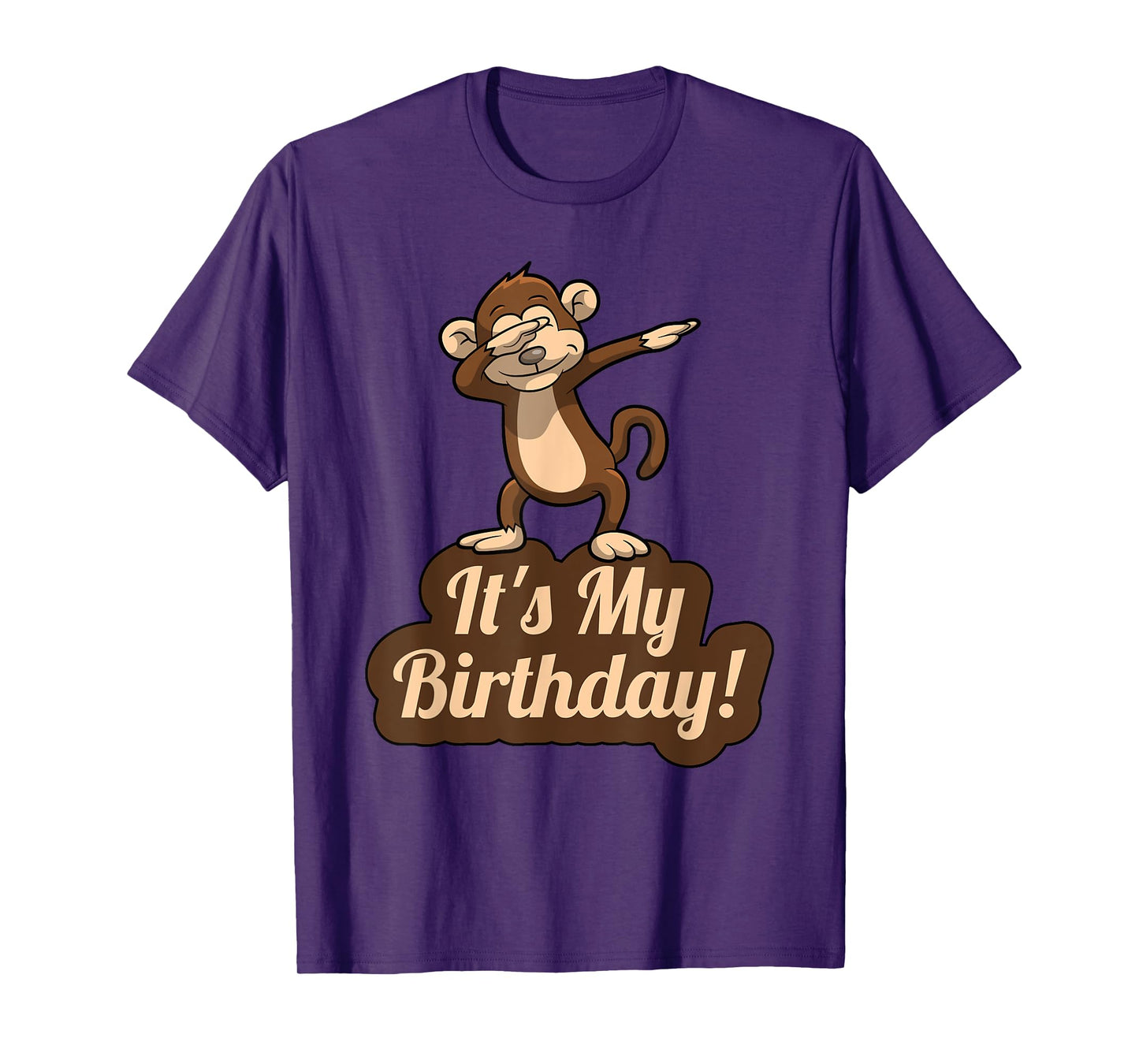 It's My Birthday Dabbing Monkey T-Shirt for Men, Women, Kids T-Shirt