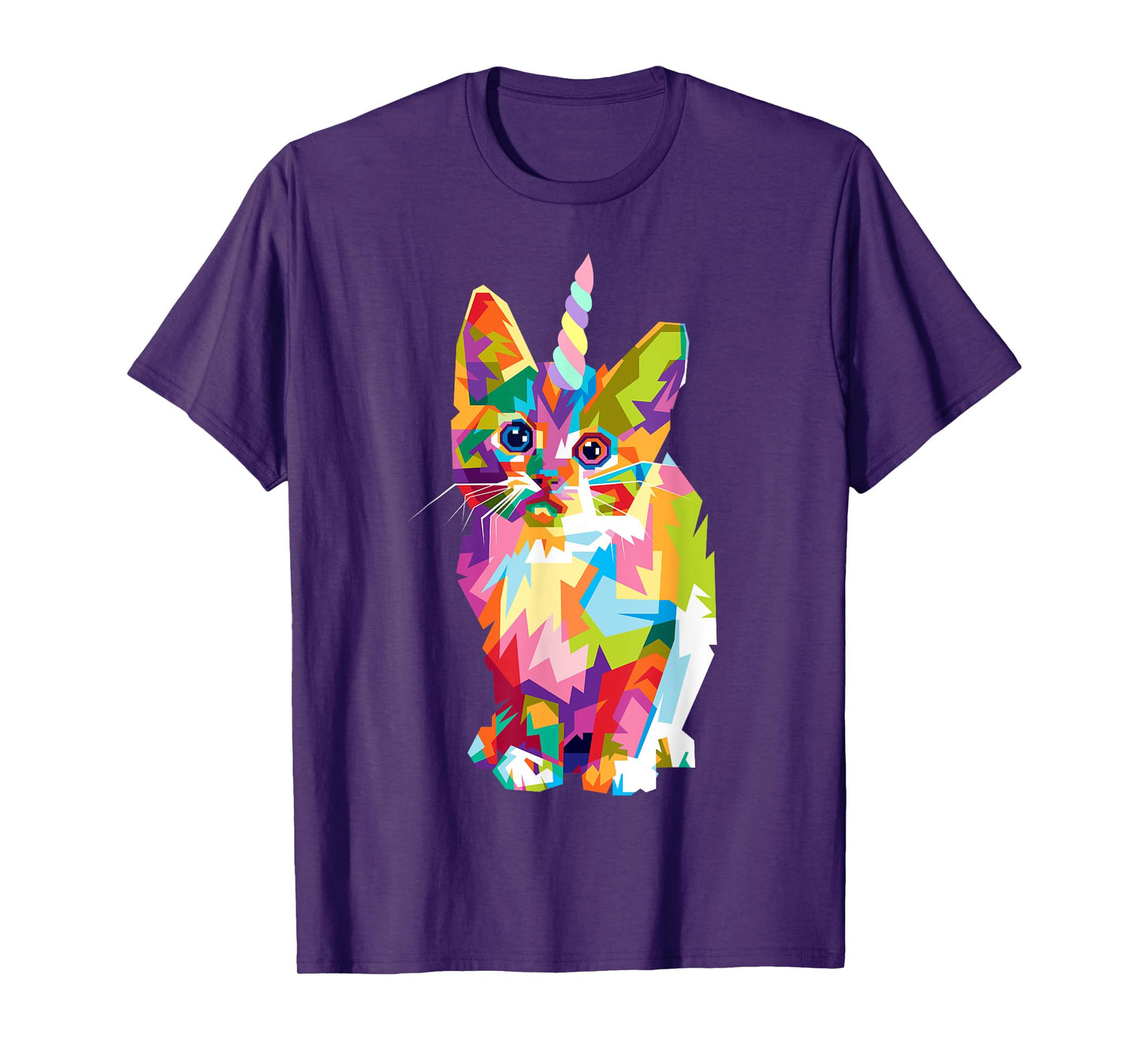 Caticorn Rainbow Shirt My Cat is a Magical Unicorn Kittycorn T-Shirt for Men Women Kids