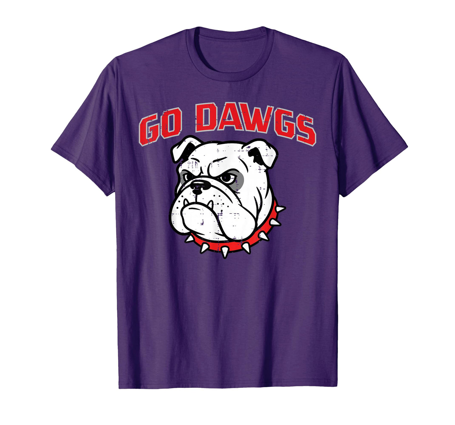 Bulldog Go Dawgs Men Women Kids Girls Youth Teen Boys T-Shirt