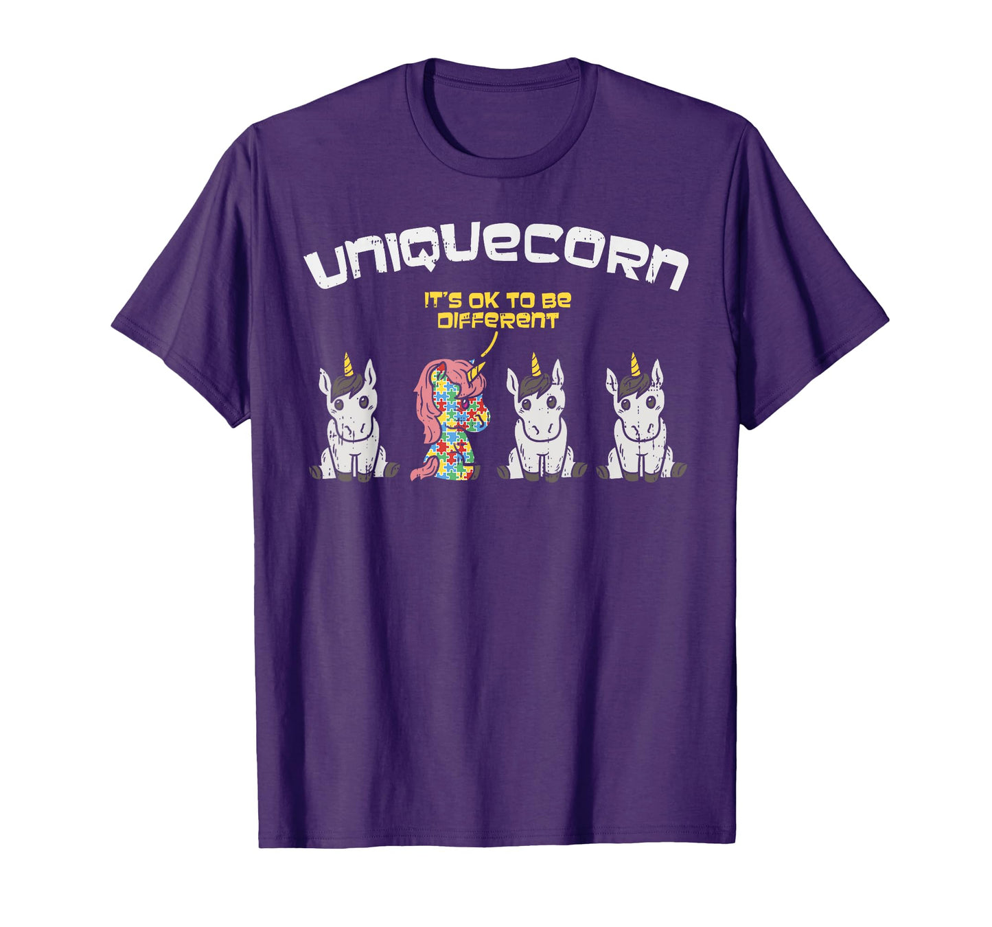 Autism Awareness Shirt Unicorn Autistic Girls Uniquecorn T-Shirt
