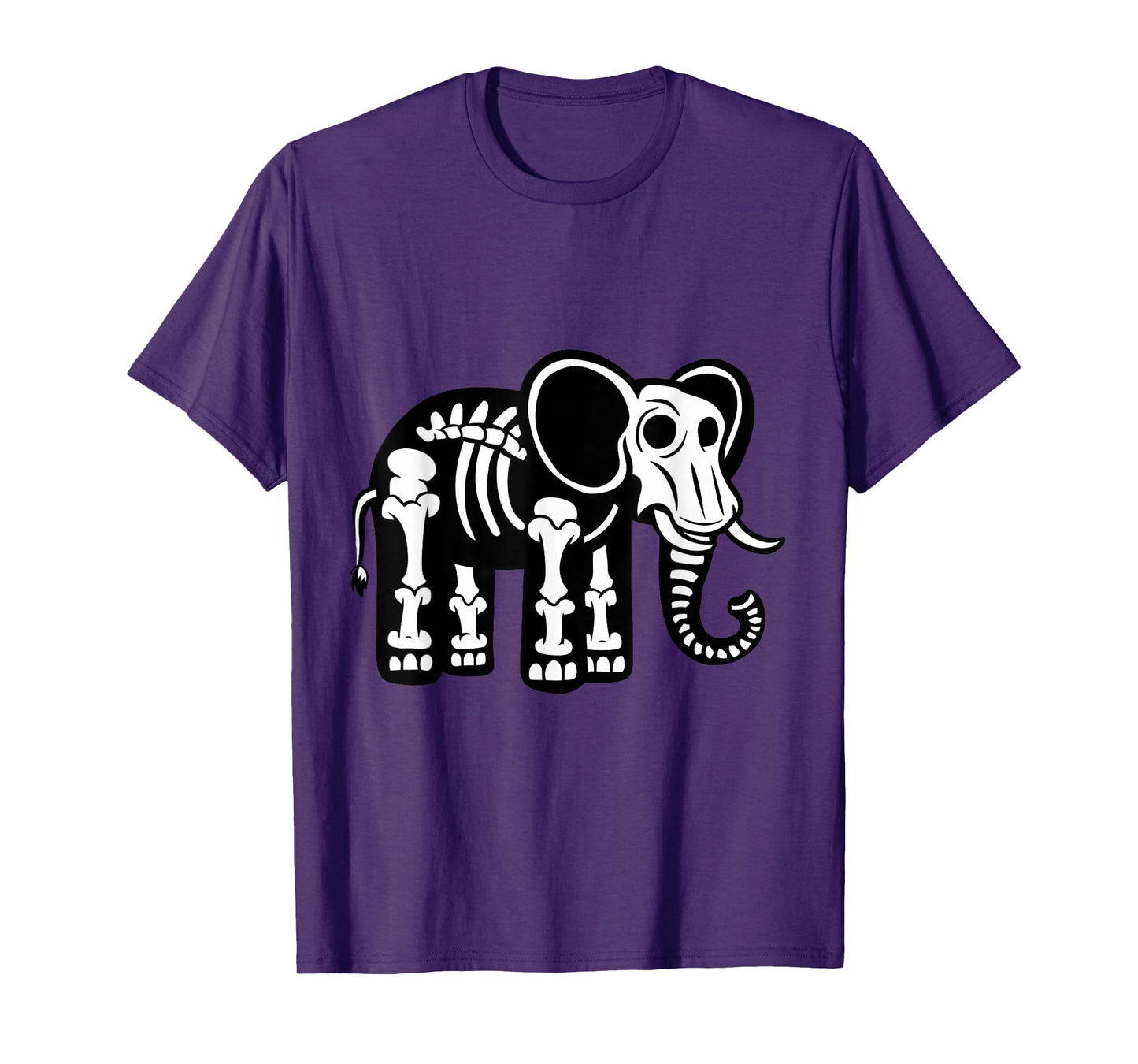 Cute Halloween Elephant Skeleton Animal Fossils Archeologist T-Shirt