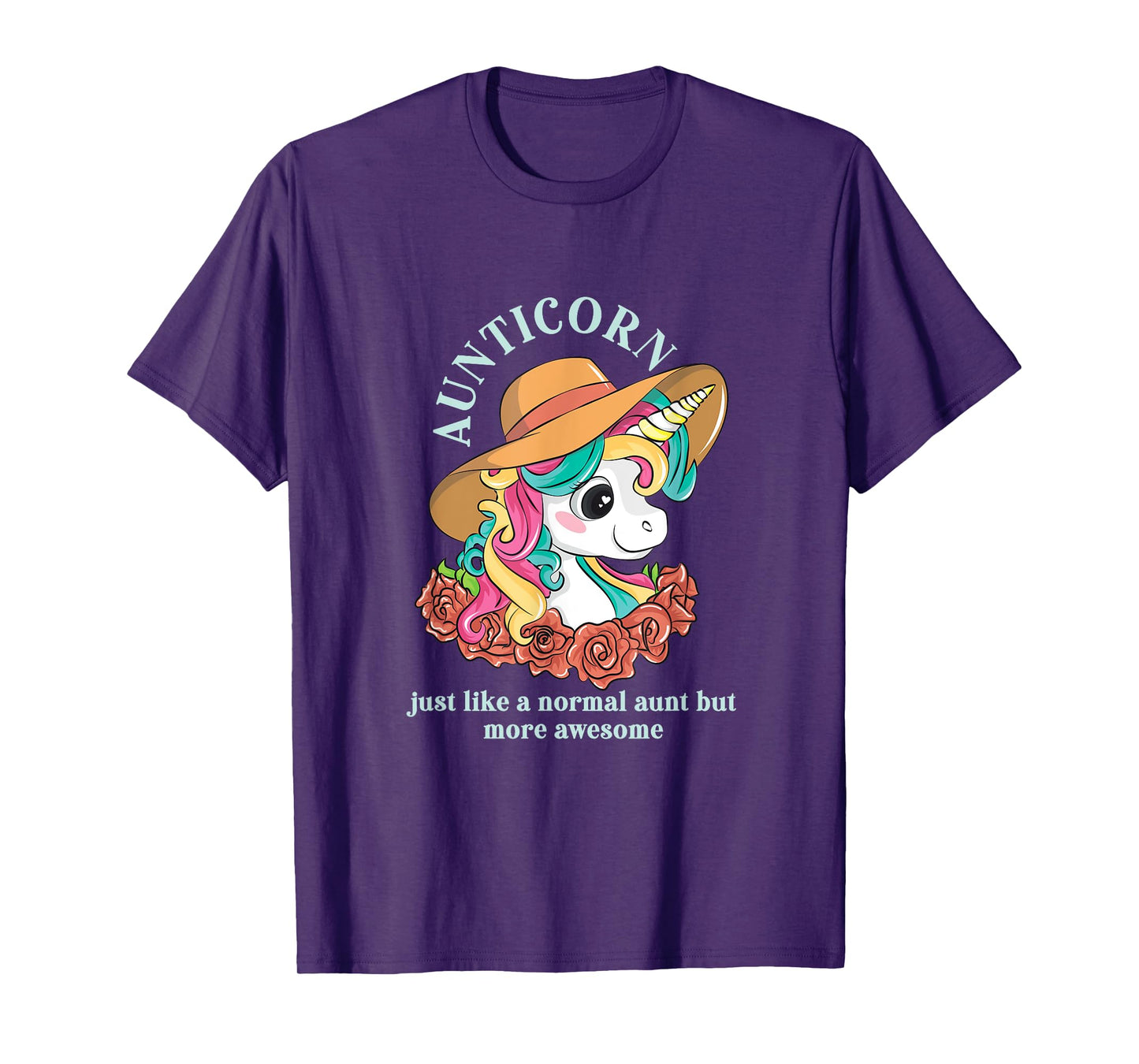 Aunticorn Aunt Unicorn Auntie Niece Nephew Sister Mom Uncle T-Shirt