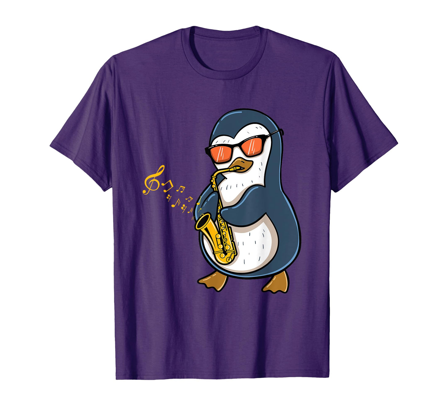 Penguin Playing Saxophone T-Shirt