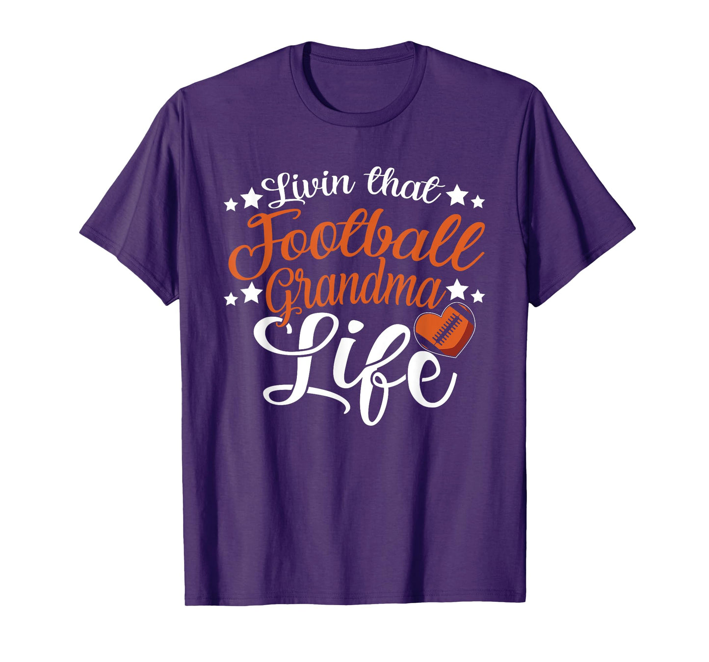 Livin That Football Grandma Nana Womens T-Shirt