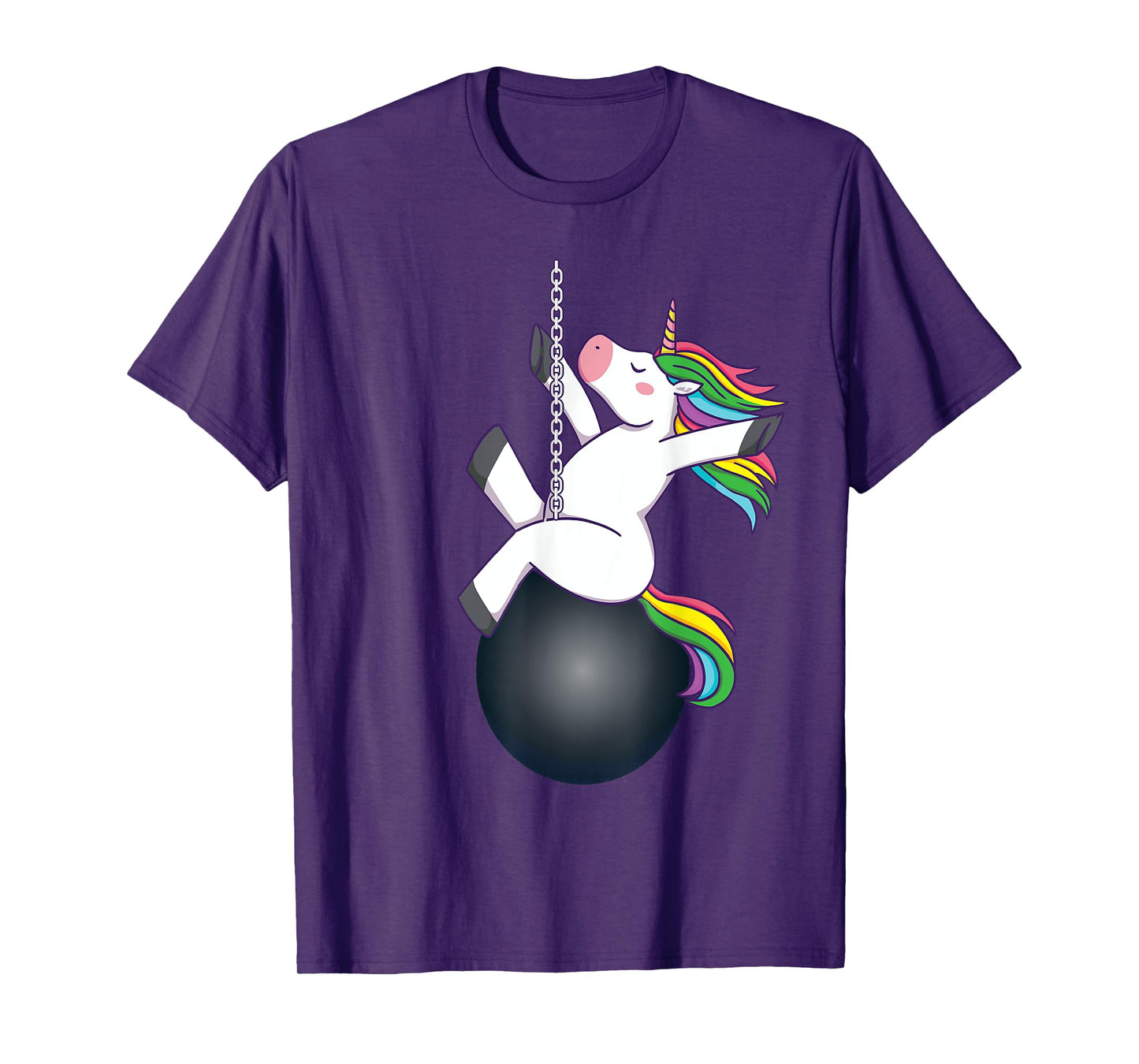 Funny unicorn wrecking ball saying T-Shirt