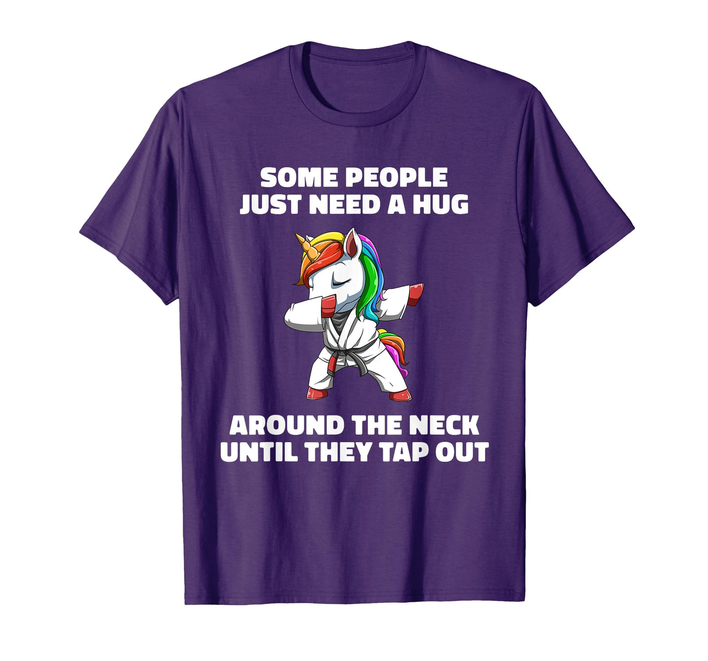 Funny Jiu Jitsu Choke Hug - Unicorn BJJ Grappling T-Shirt