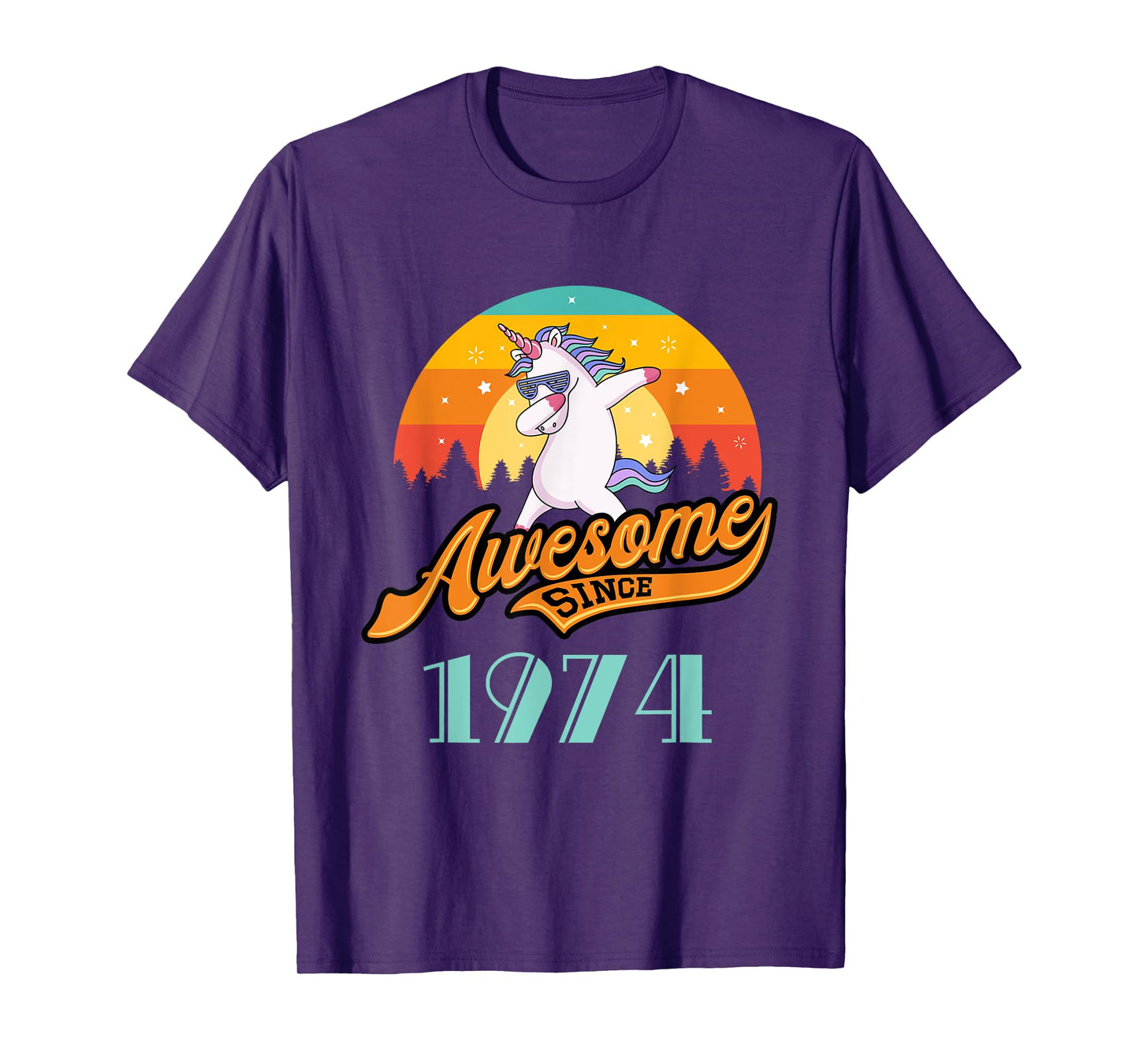 Awesome since 1974 - Year of Birth & Birthday Gift T-Shirt