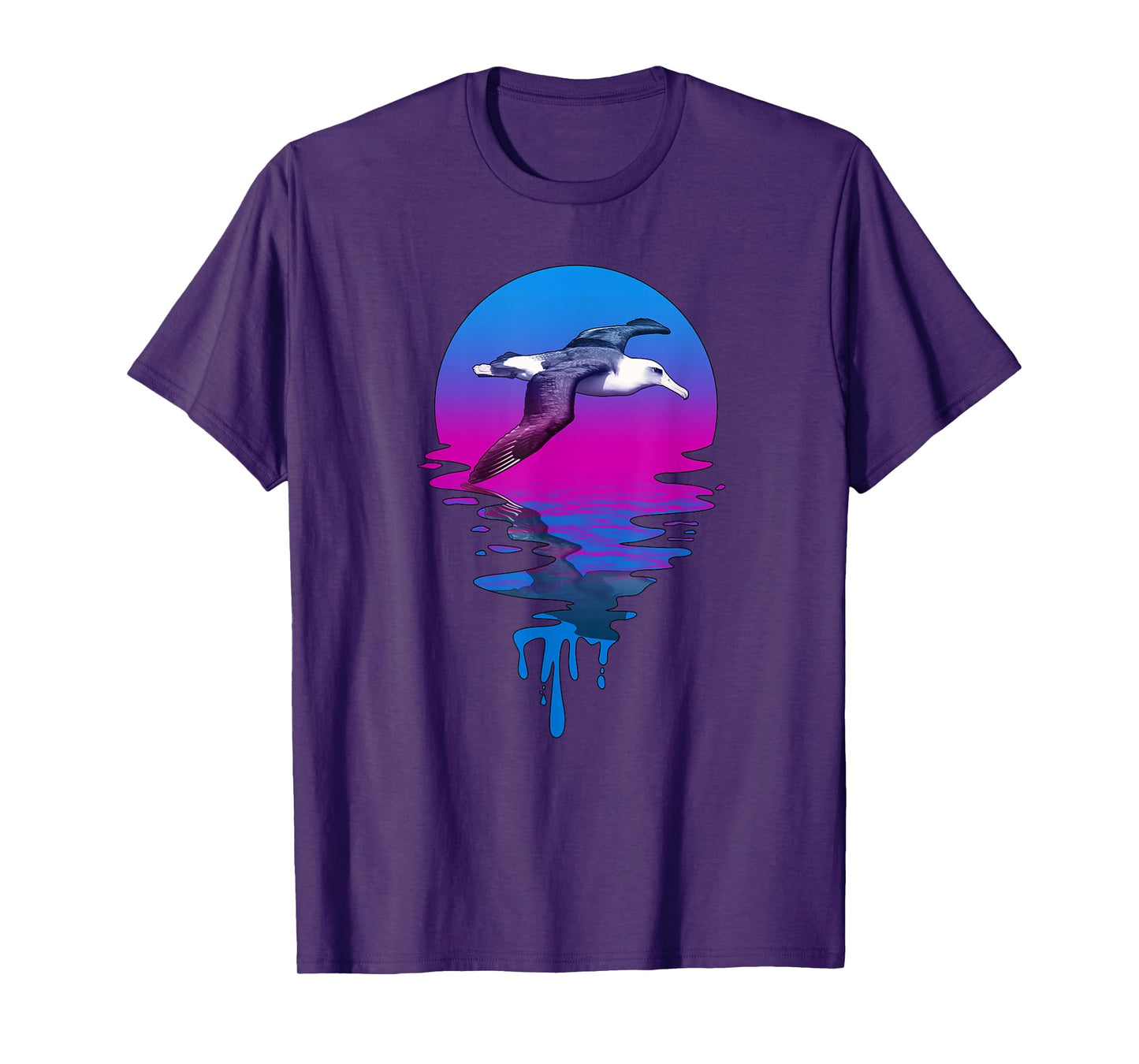 Vintage Retro Sunset Albatross T-Shirt