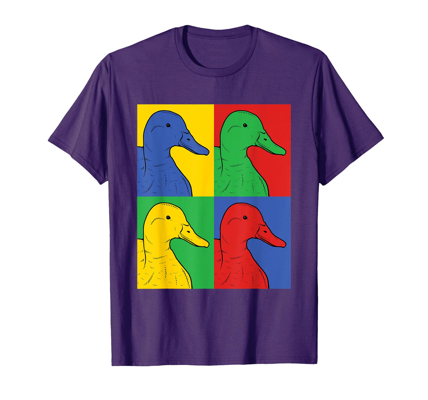 Mallard Pop Art T-Shirt - Retro Duck Tee T-Shirt
