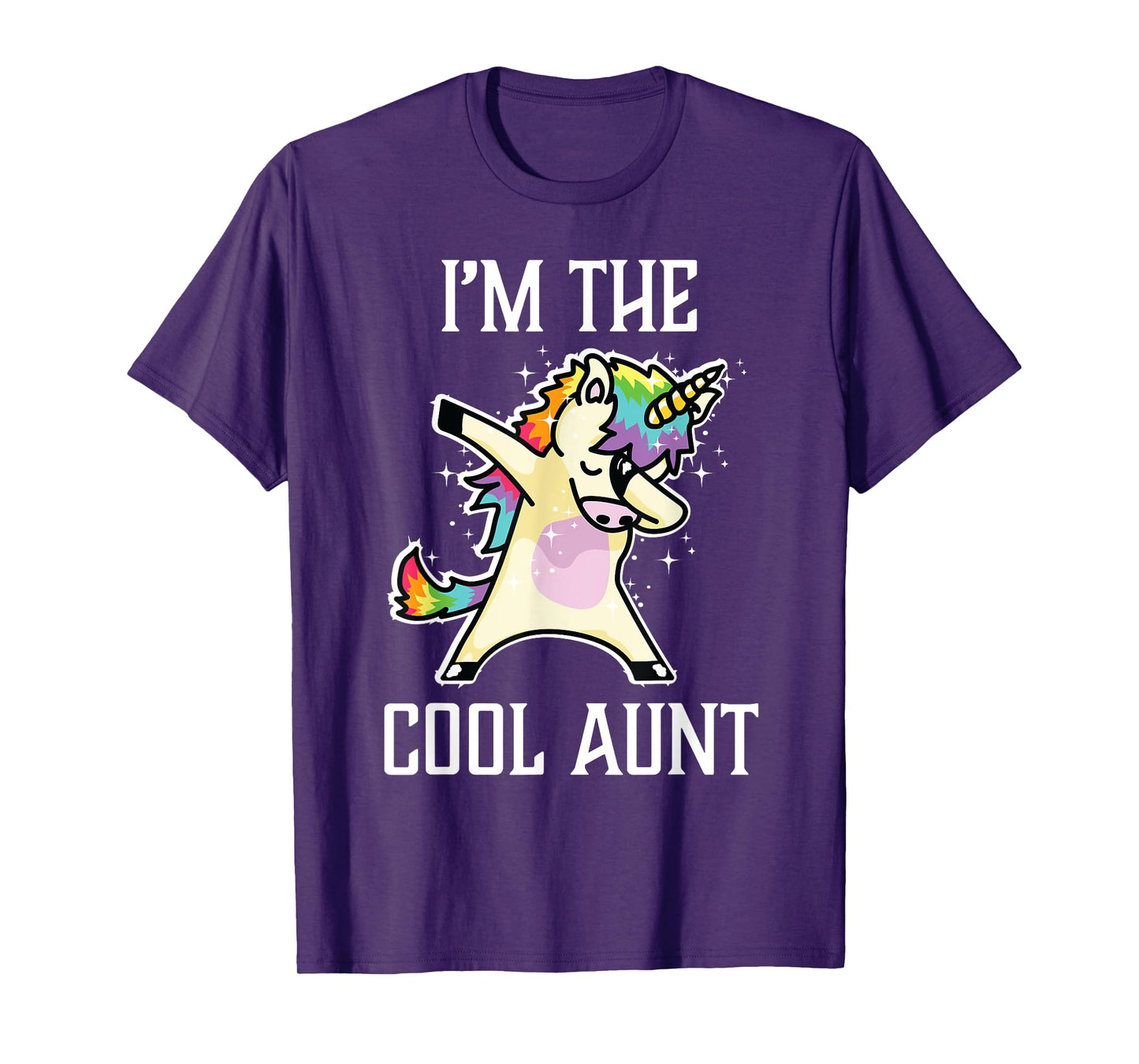 I'm the Cool Aunt Dabbing Rainbow Unicorn Tshirt T-Shirt