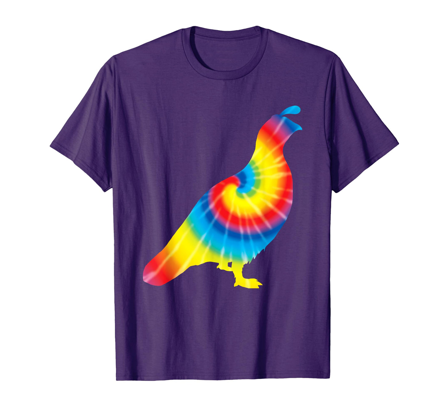 Tie Dye Partridge Rainbow Print Bird Quail Hippie Peace Gift T-Shirt