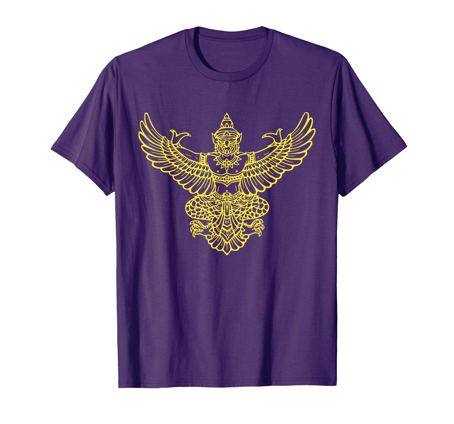 Yellow Golden Thai Garuda Legendary Bird Tee Shirt T-Shirt T-Shirt