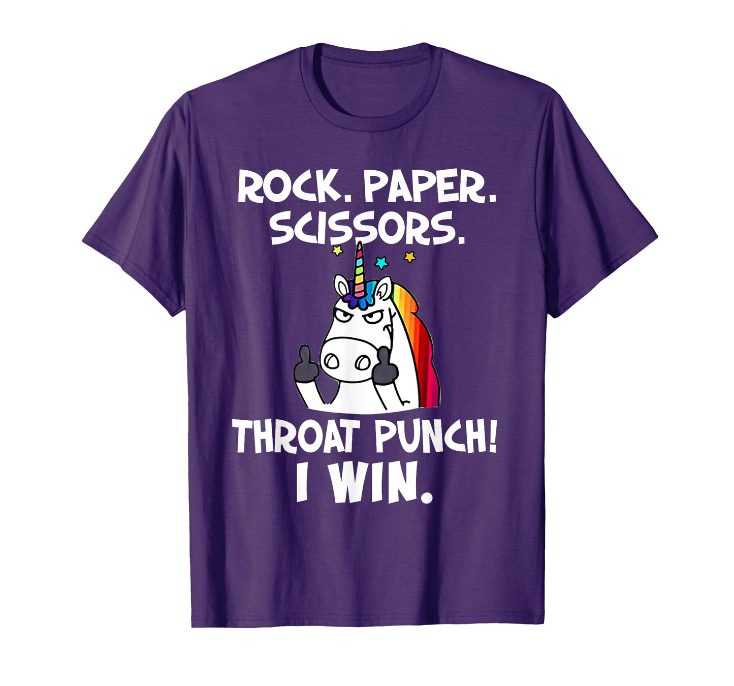 Rock Paper Scissors With The Coolest Unicorn Ever T-Shirt