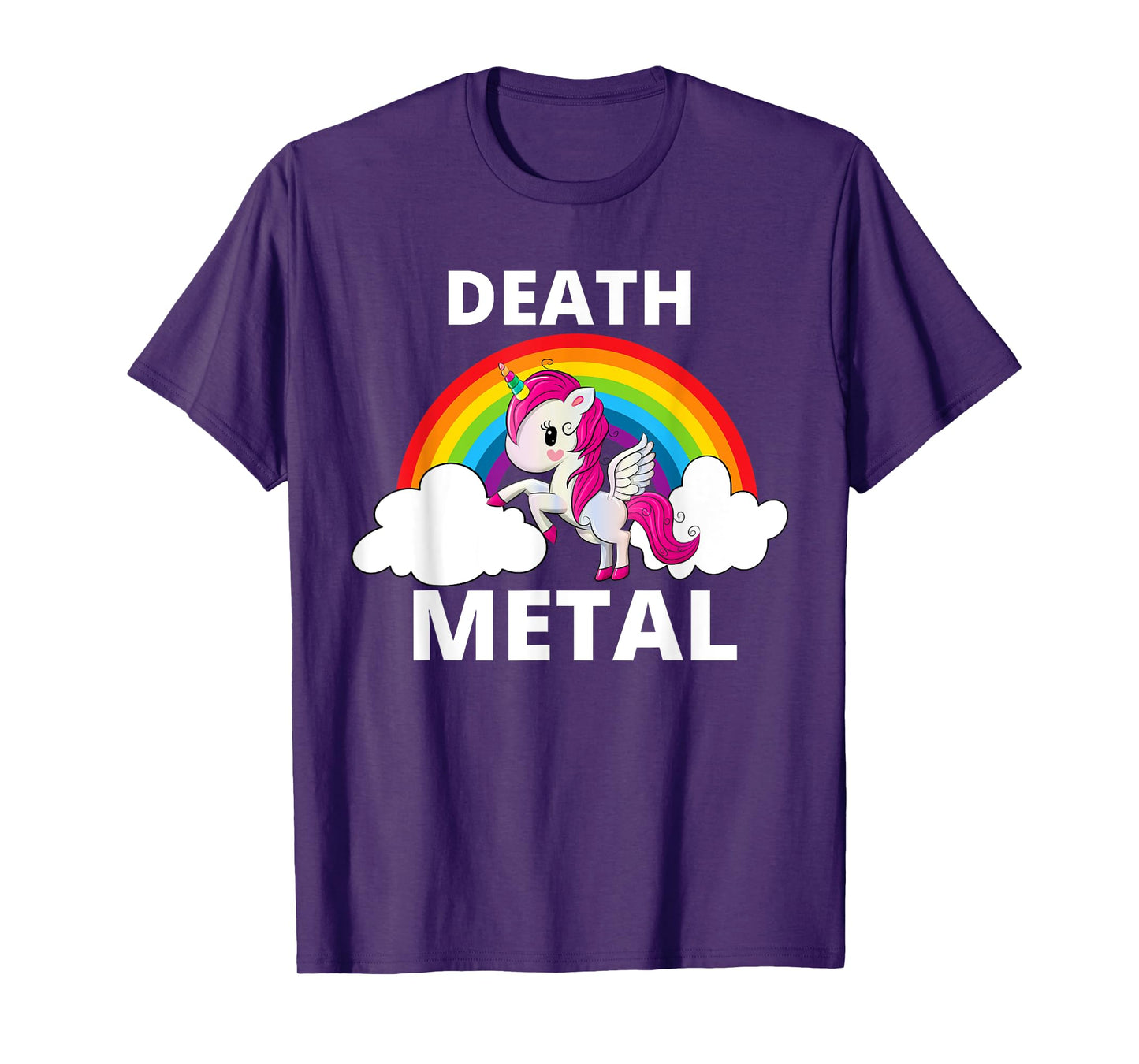 Death Metal Unicorn Rainbow Heavy Metal T-Shirt