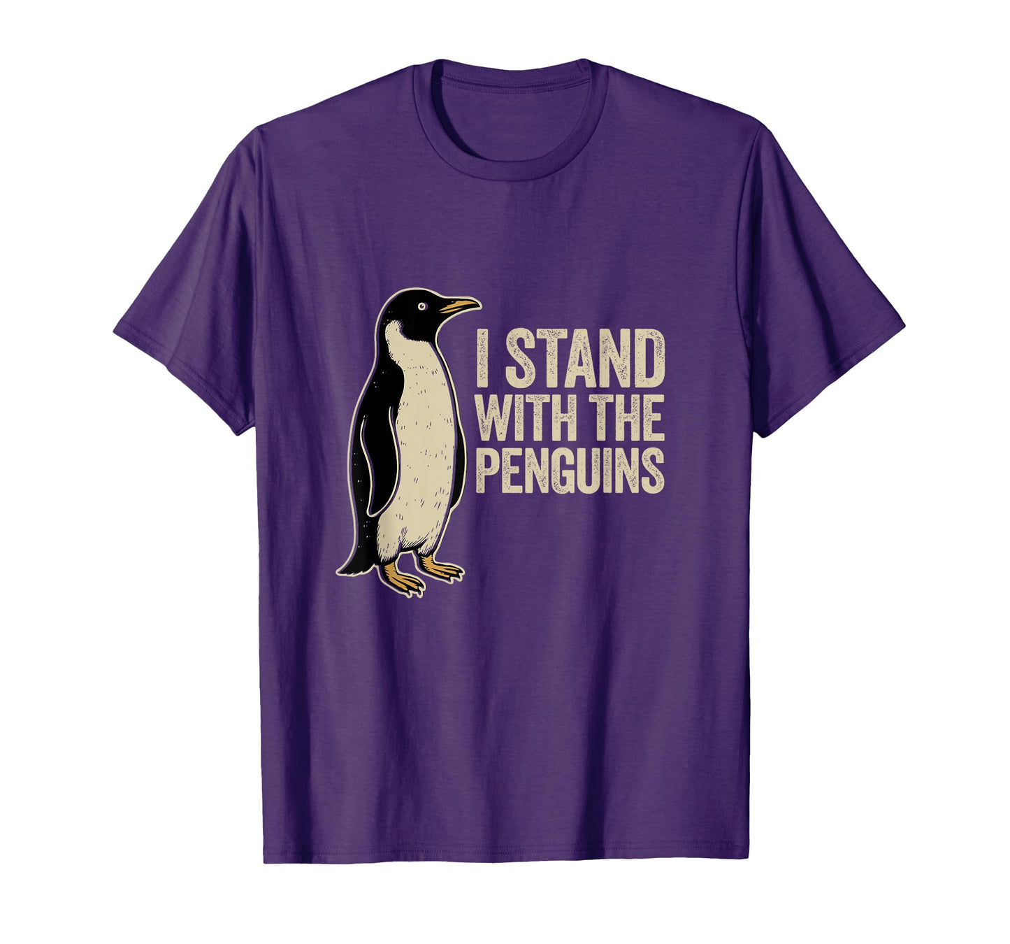I Stand With The Penguins Vintage Protest Statement T-Shirt