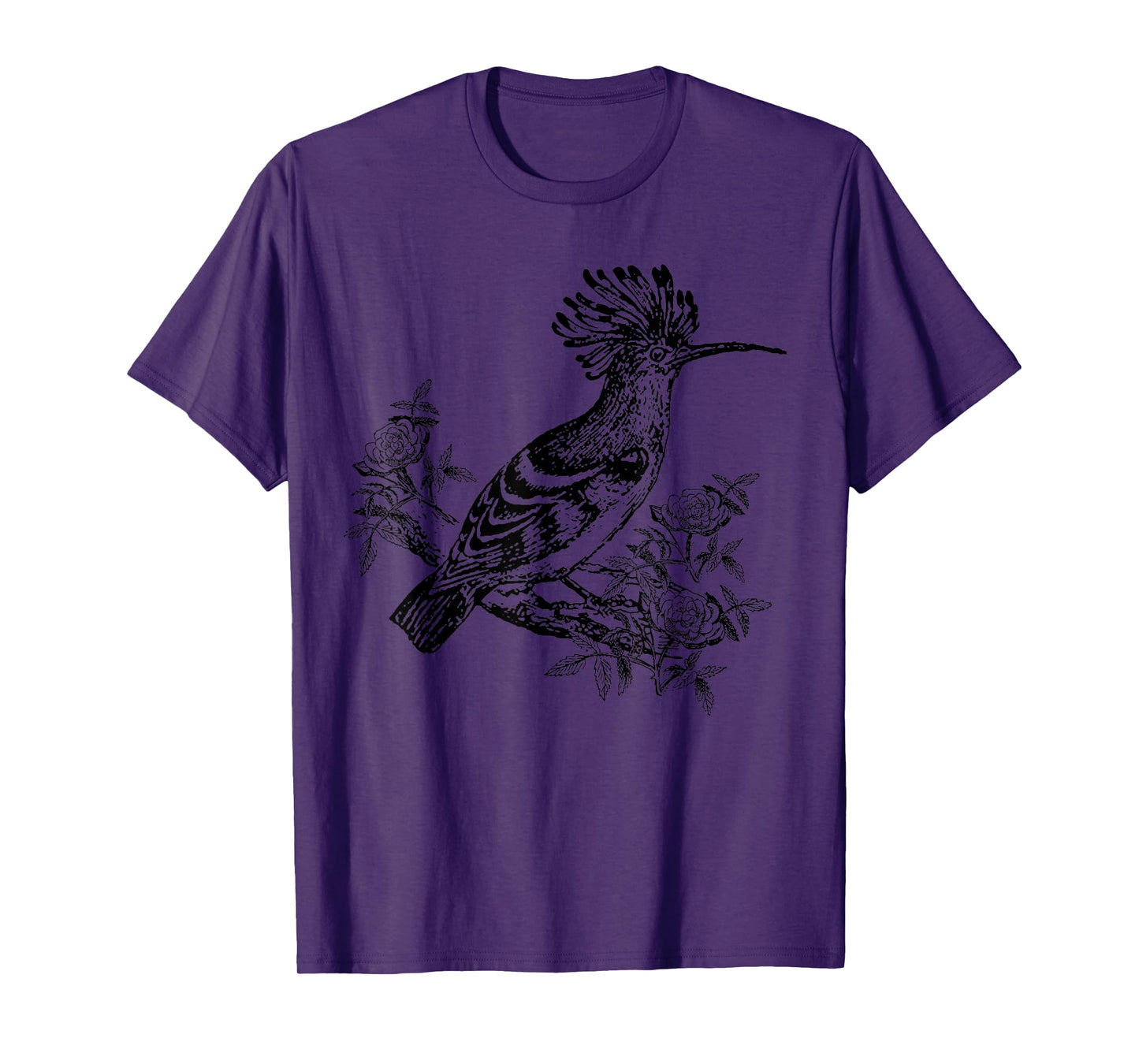 Hoopoe Bird in Tree for Birders T-Shirt