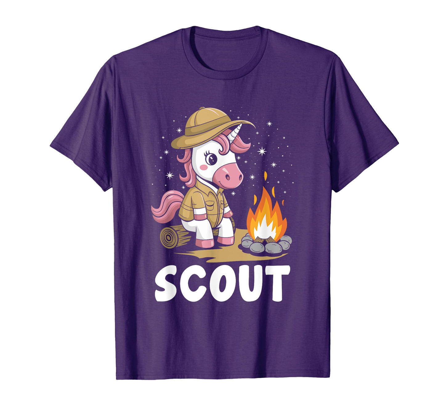 Unicorn Scout Camping Scouting Scouts Camper T-Shirt