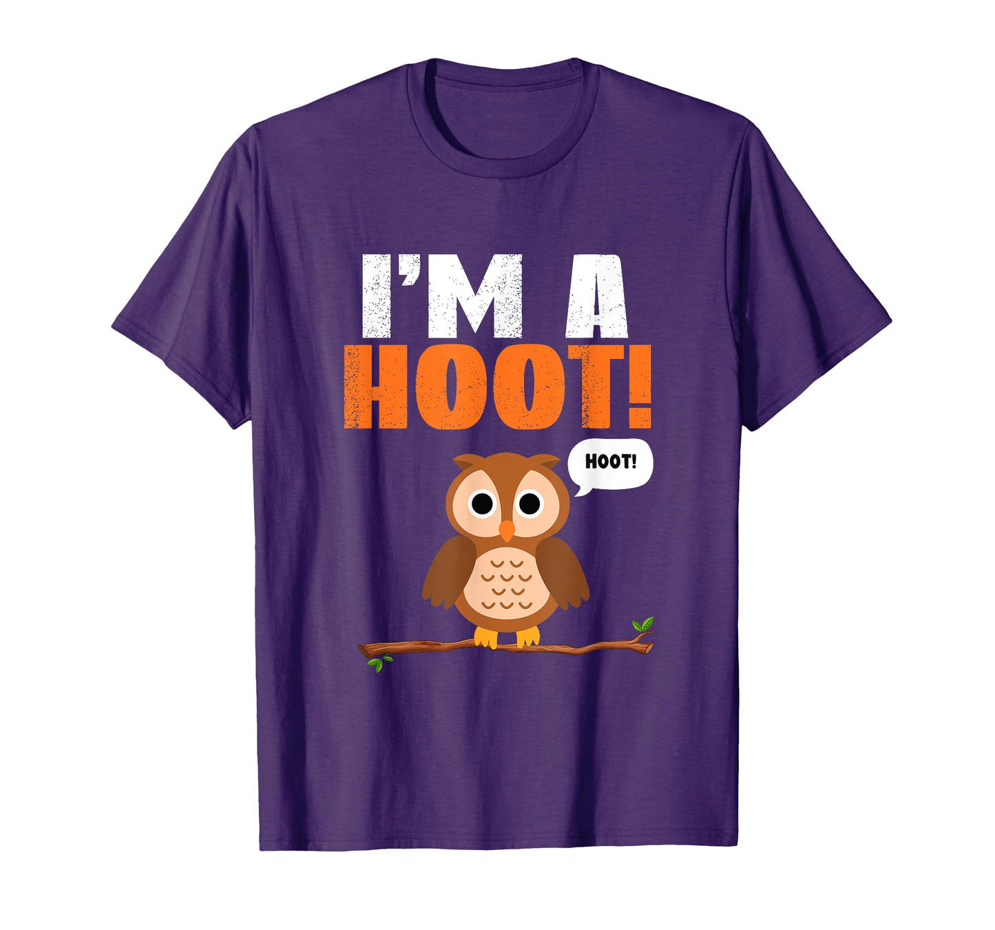 Cor Designs Kids Unisex-Adults Hooting Owl T-Shirt