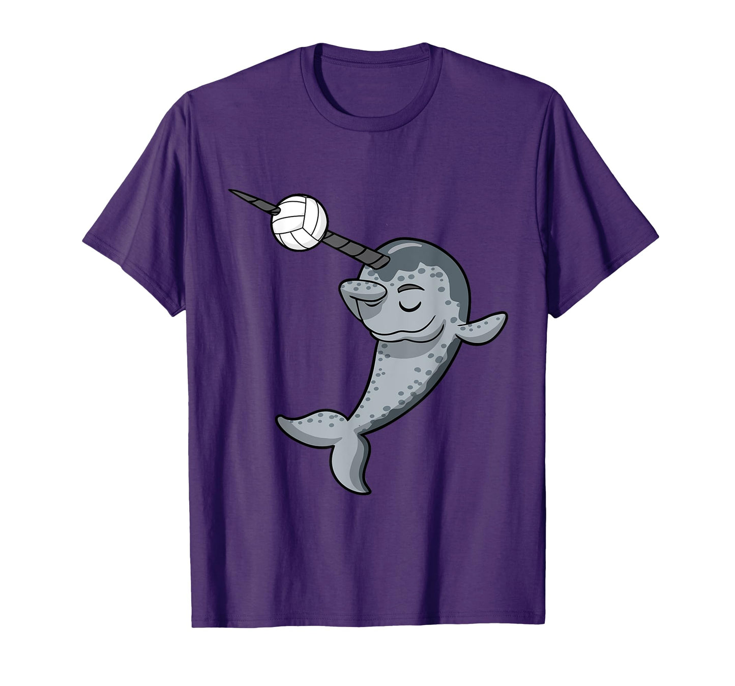Dabbing Narwhal Volleyball Player Coach Team T-Shirt