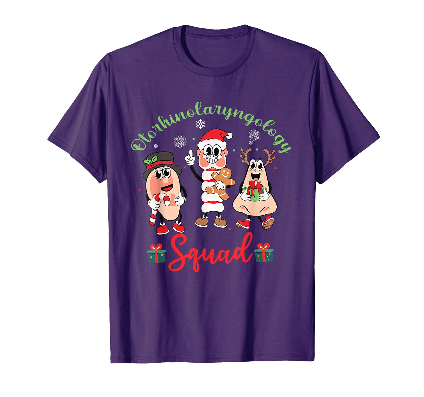 Otolaryngologist Squad ENT Nurse Christmas Xmas Holiday T-Shirt