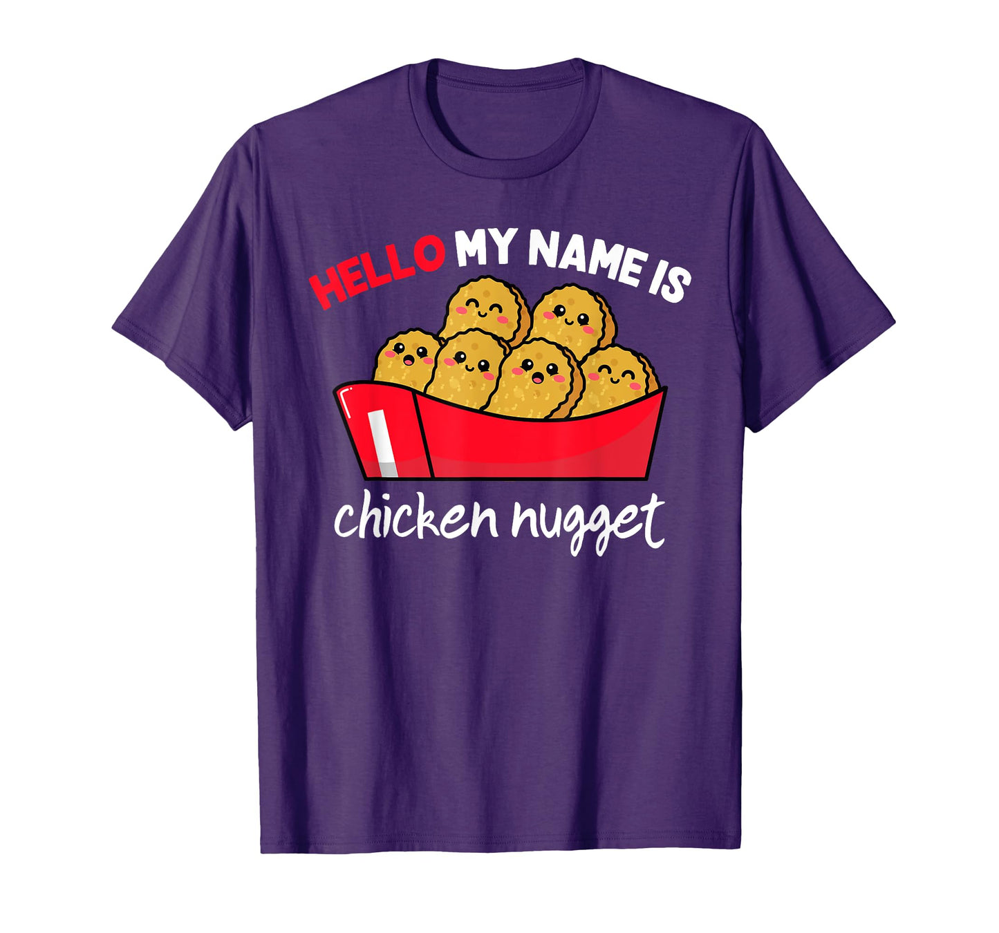 Hello my name is Chicken Nugget Costume kids Chicken Tee T-Shirt