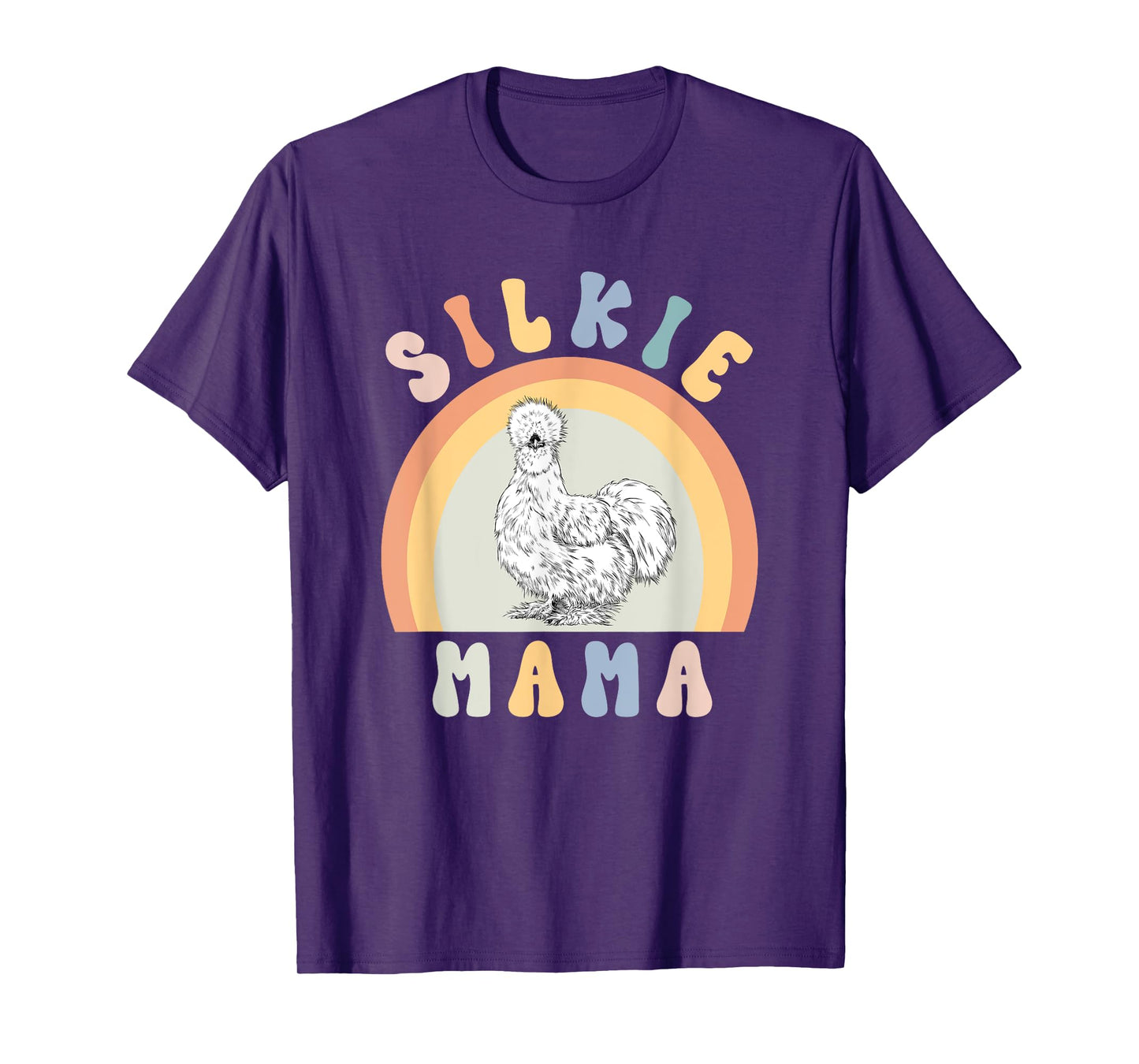 Silkie Mama Silky Chicken Mom Farm Animal Lovers T-Shirt